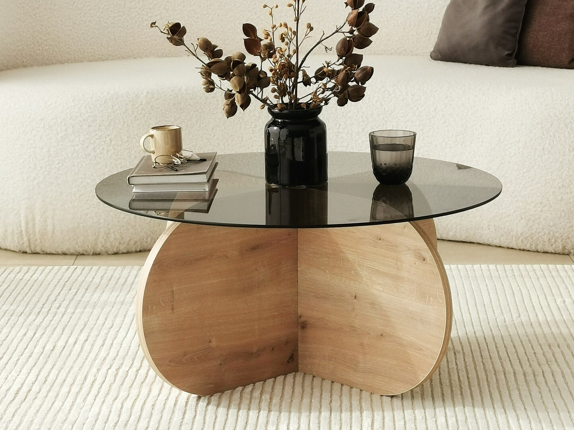 Mesa de centro Kailua 239 (Roble + Negro)