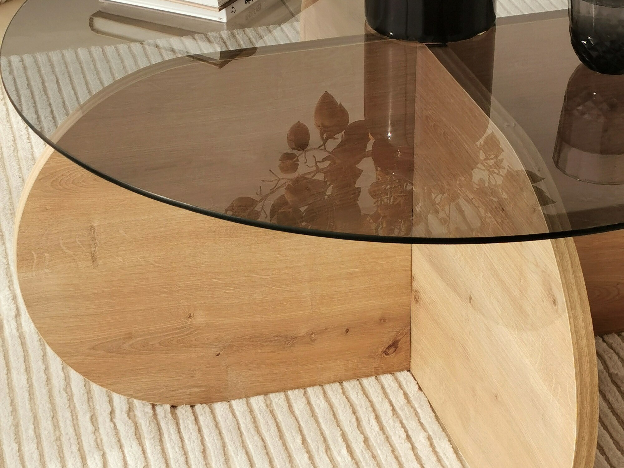 Mesa de centro Kailua 239 (Roble + Negro)