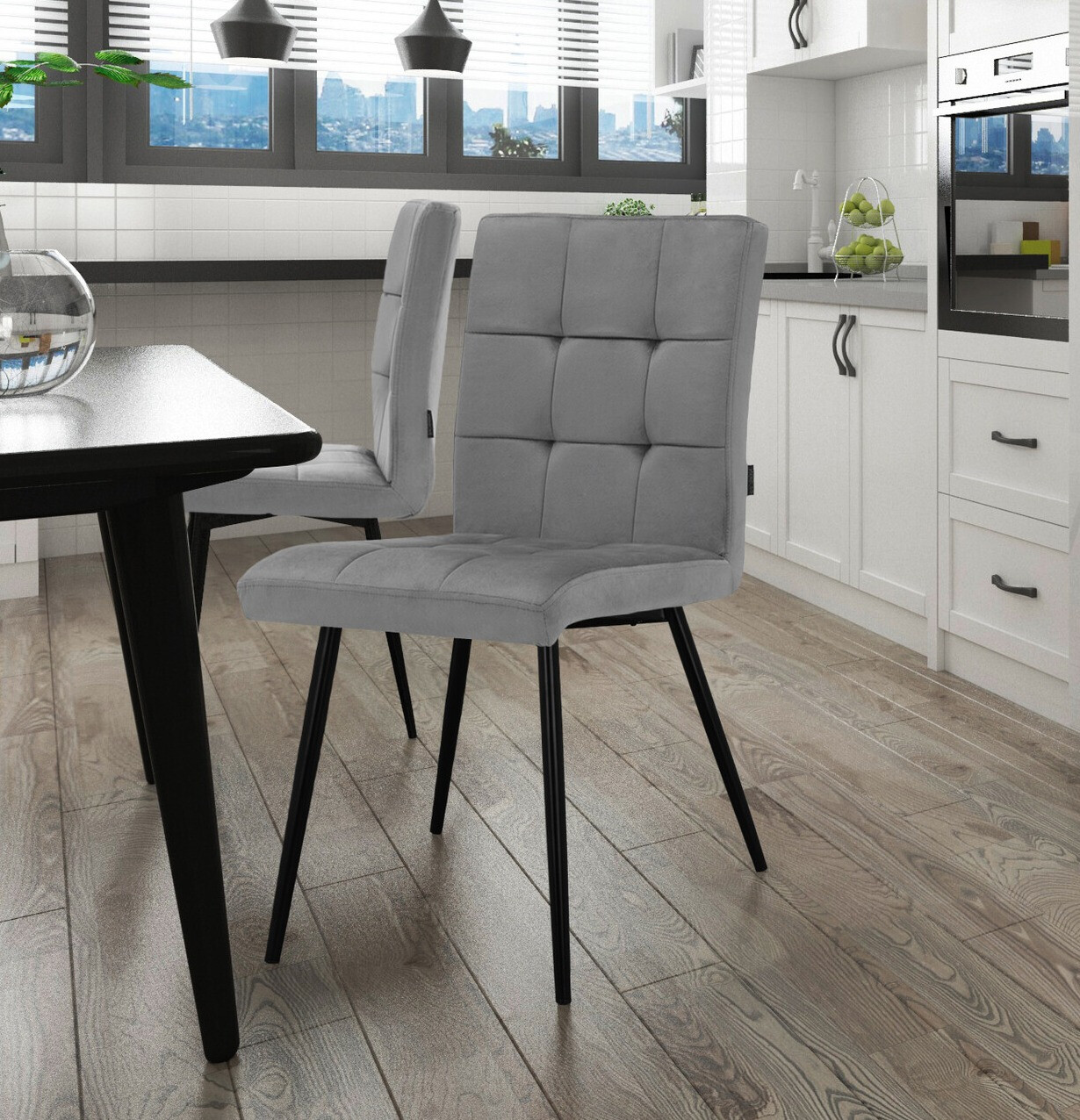 Conjunto de sillas Denton 1287 (Gris)