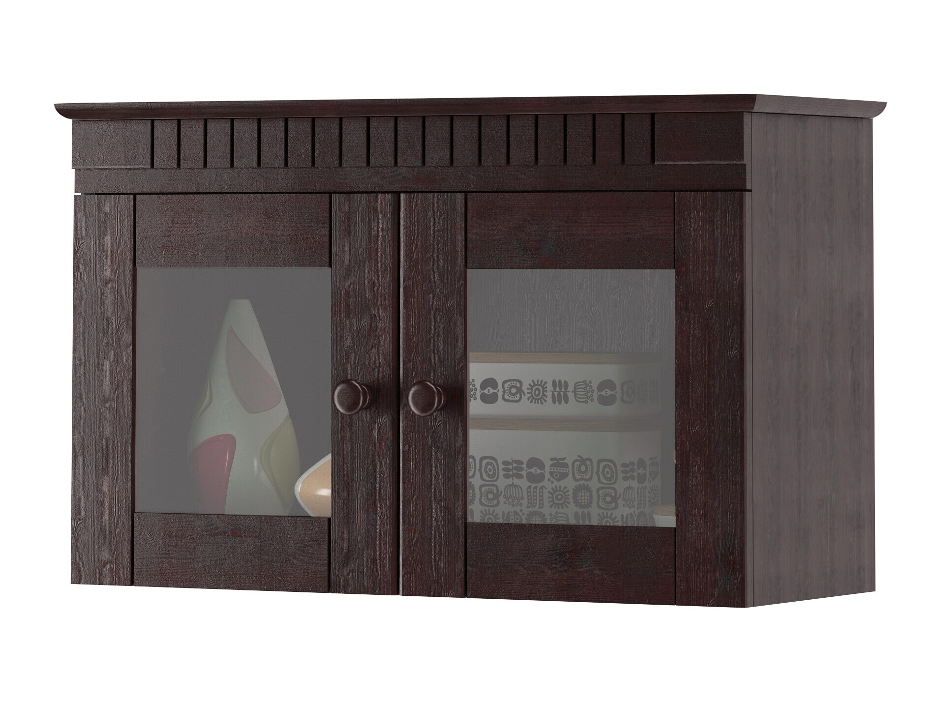 Estantería de pared Elbelba 106 (Marrón oscuro)