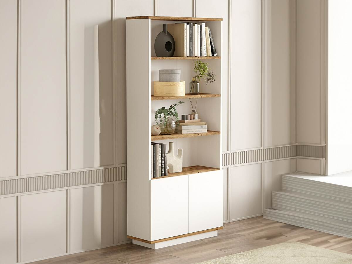 Estantería Kailua 2659 (Blanco + Pino)