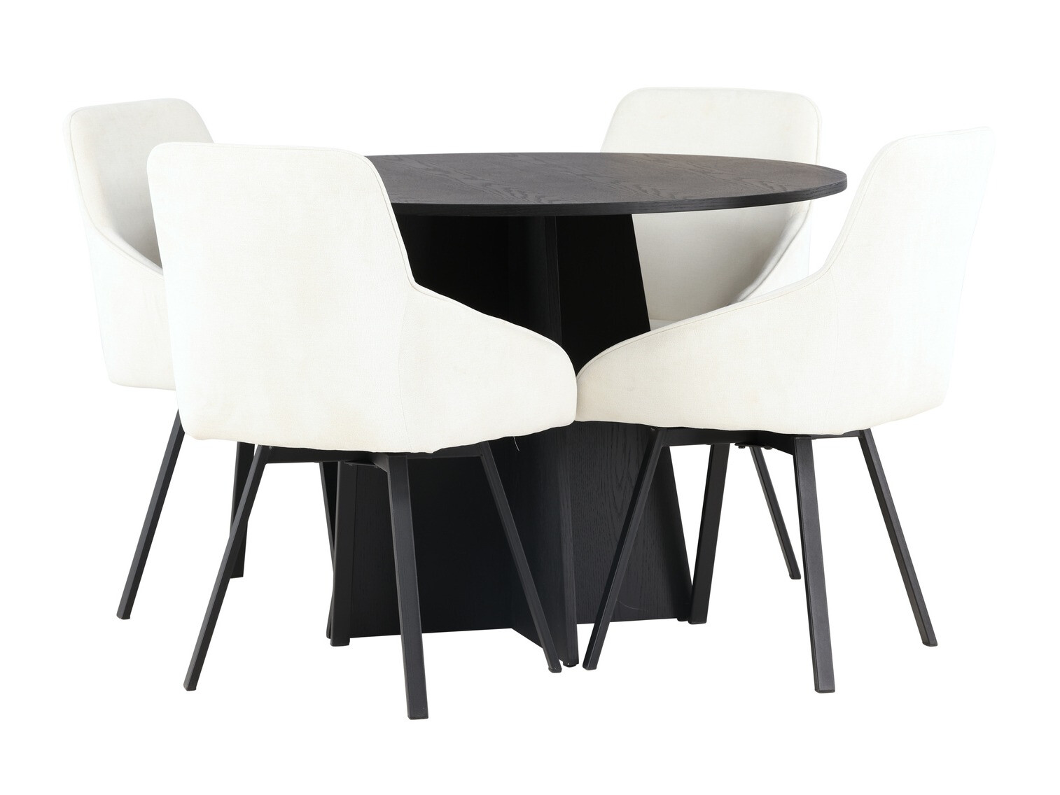 Conjunto de comedor Dallas 4325 (Beige + Negro)