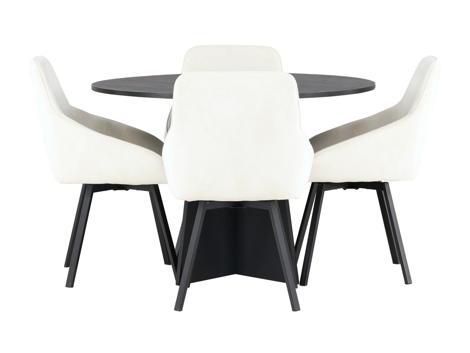 Conjunto de comedor Dallas 4325 (Beige + Negro)
