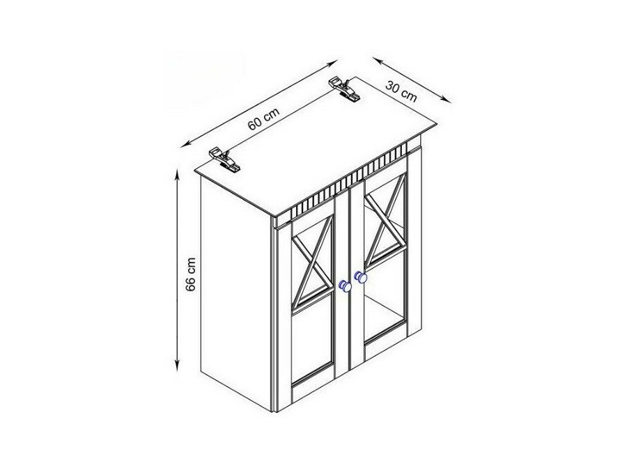 Armario colgante para baño Deletri 102 (Pino)