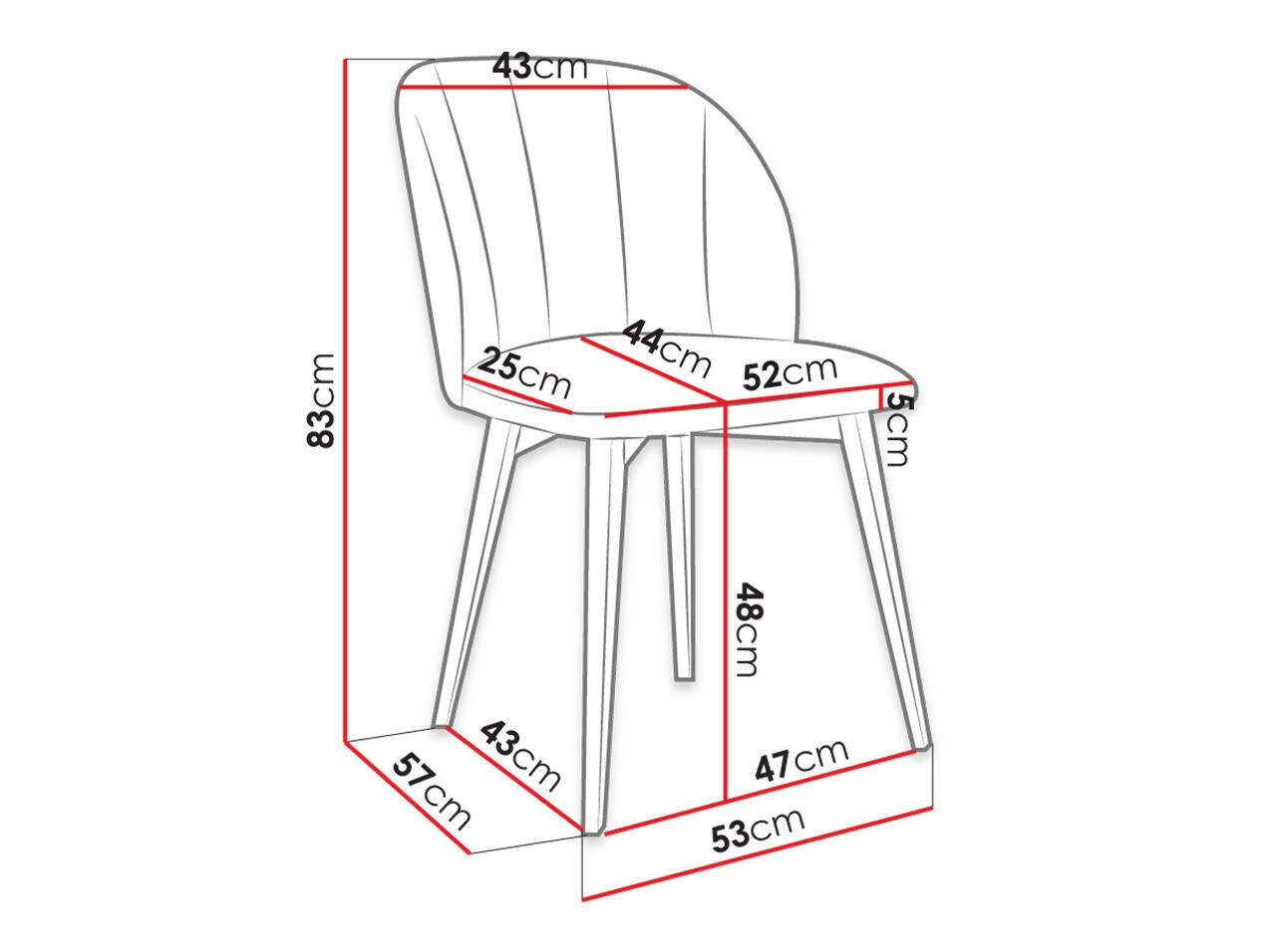 Silla Racine 104 (Marrón + Magic Velvet 2225)