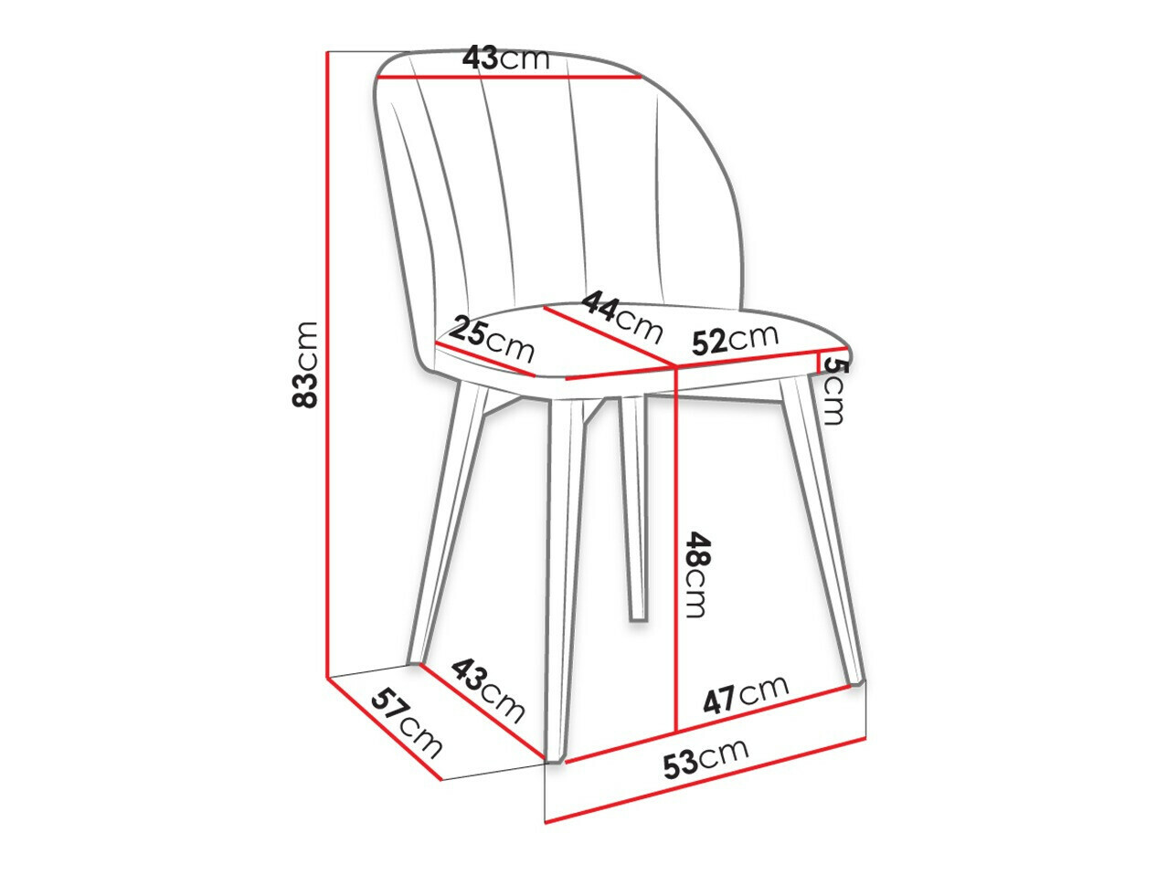 Silla Racine 104 (Marrón + Magic Velvet 2258)
