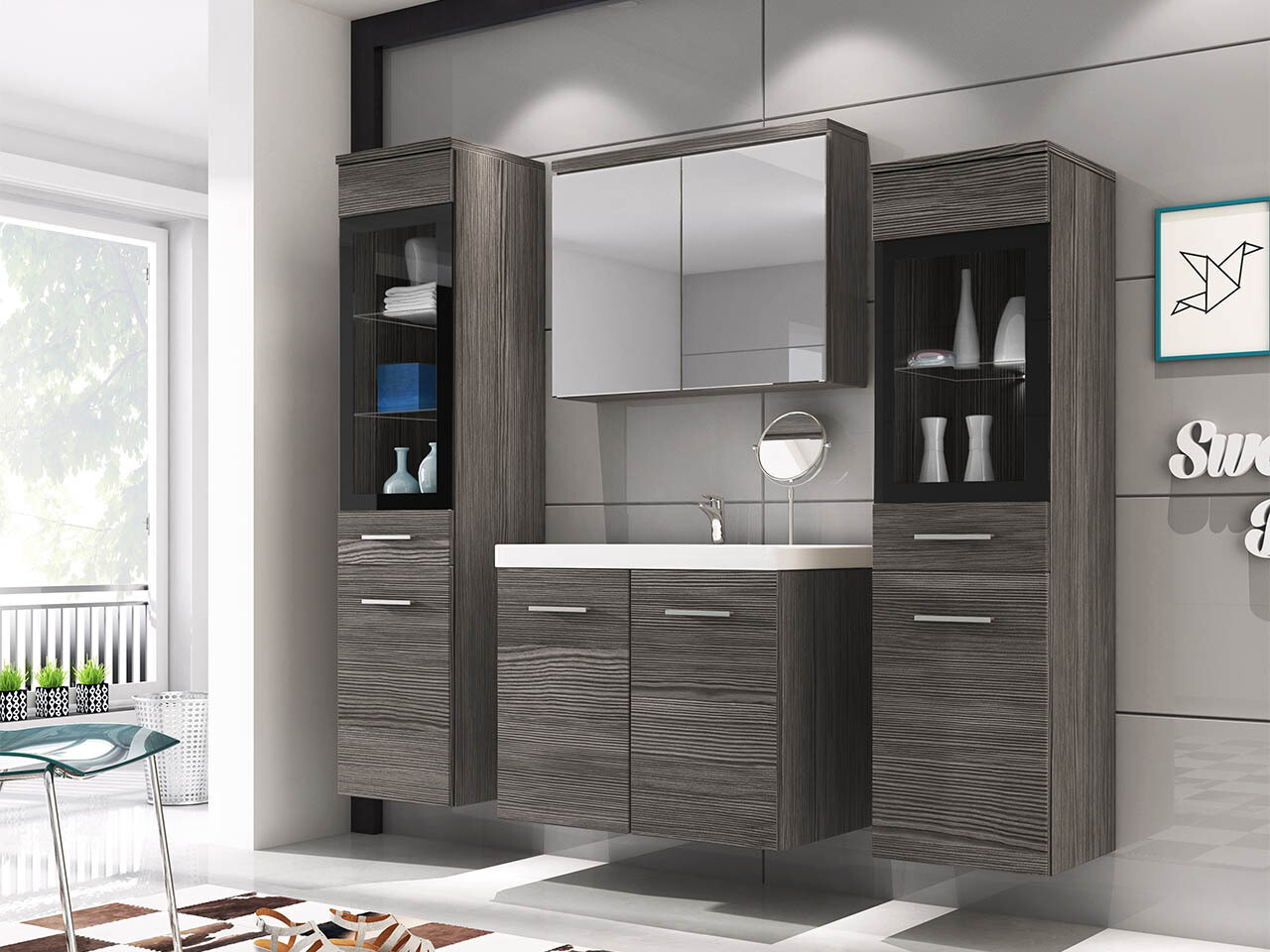 Conjunto de mueble de baño Sarasota 140 (Bodega)