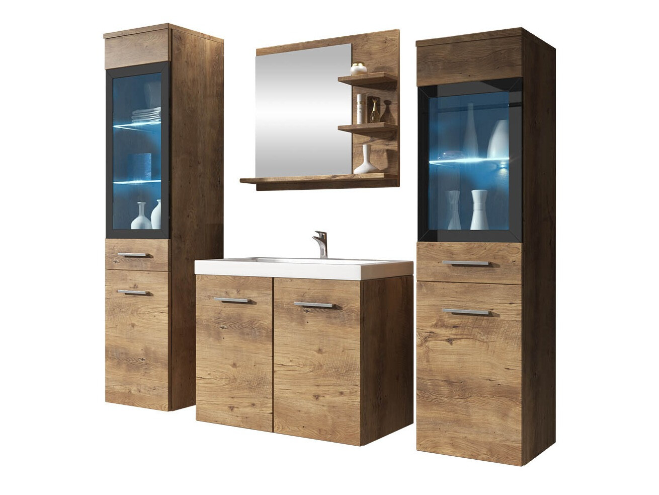 Conjunto de mueble de baño Scientia IV (Castaña)