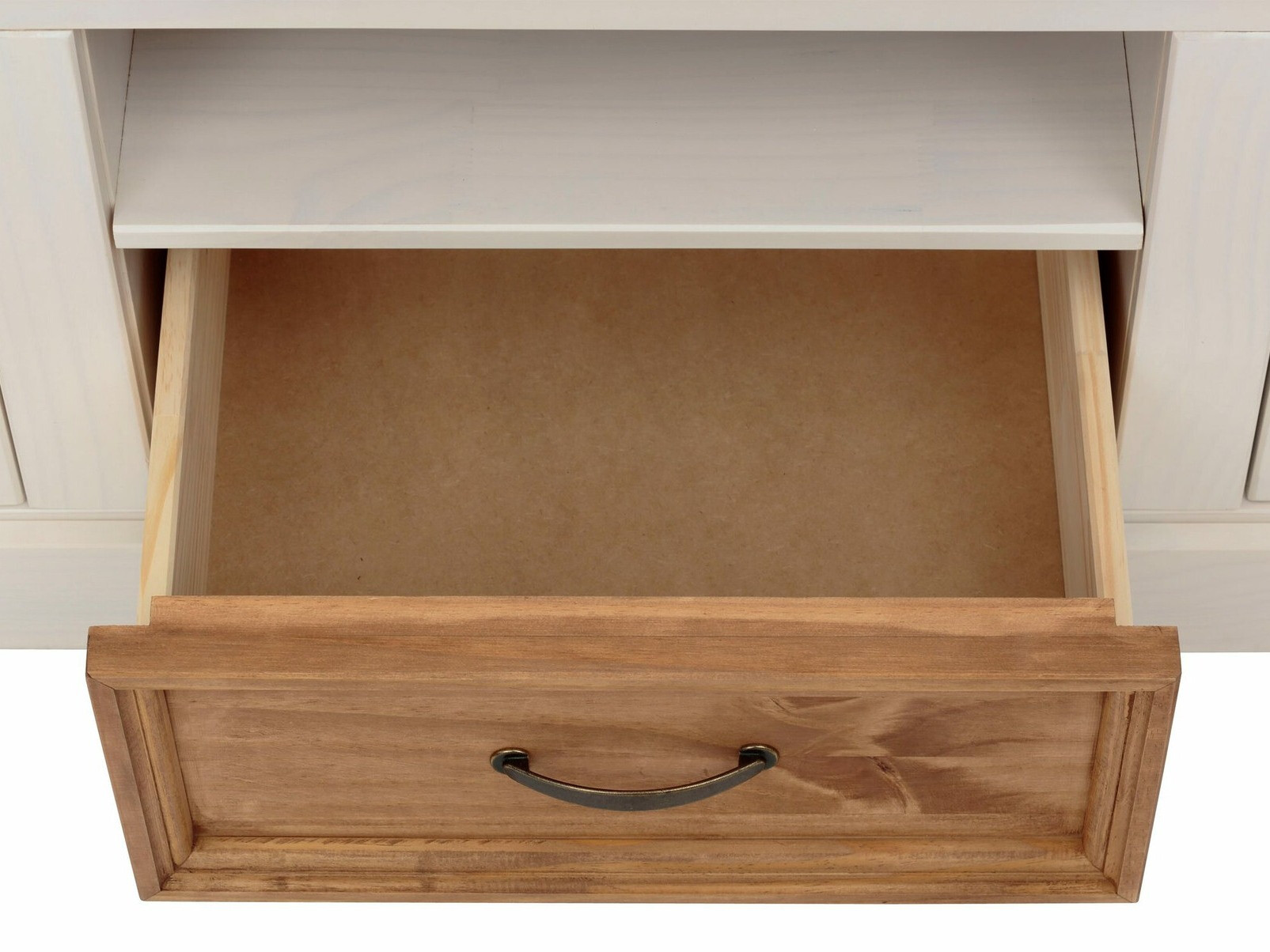 Mueble TV Tolelio 122 (Blanco + Pino)