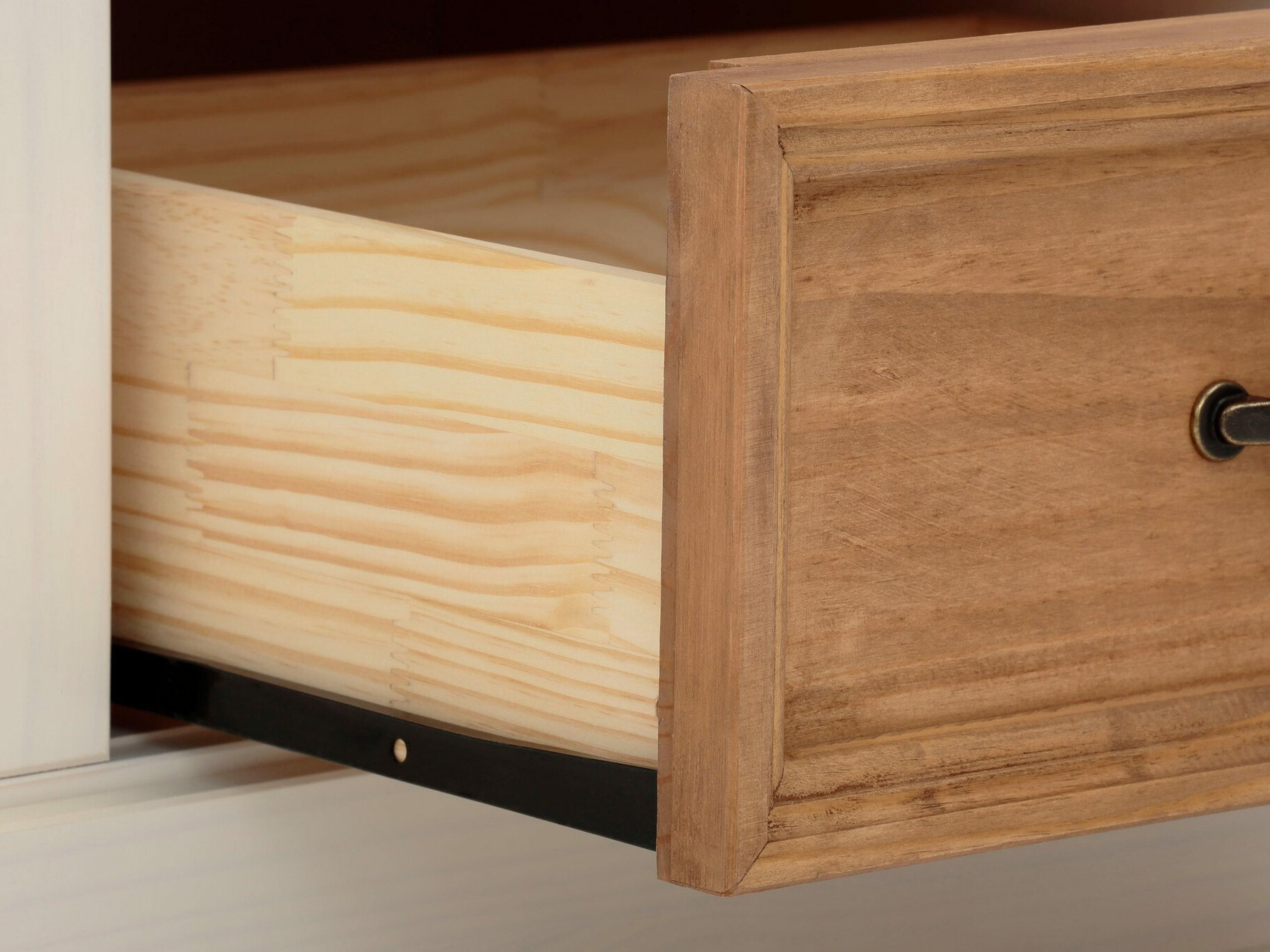 Mueble TV Tolelio 122 (Blanco + Pino)