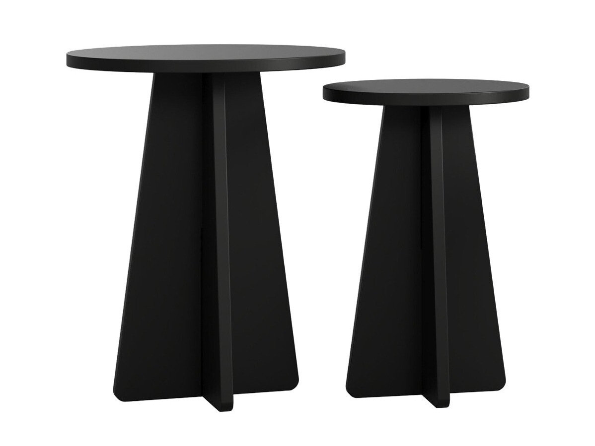 Conjunto de mesas auxiliares Kailua 1858 (Negro)