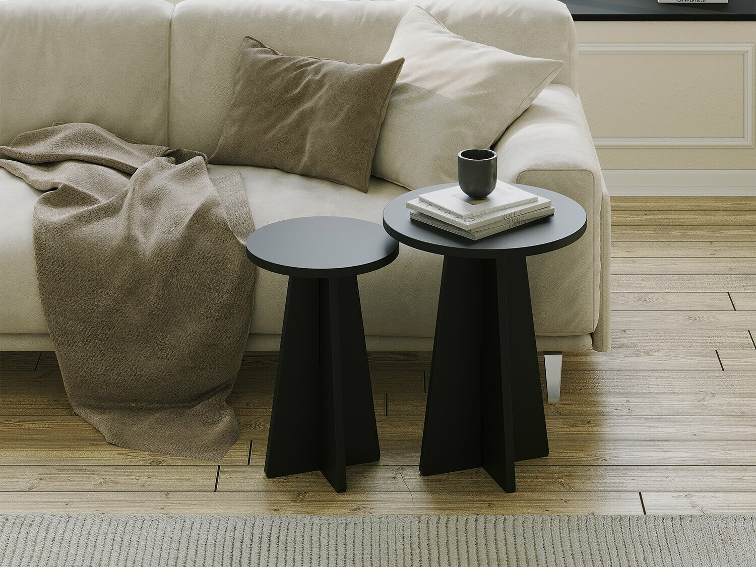 Conjunto de mesas Kailua 1858 (Negro)