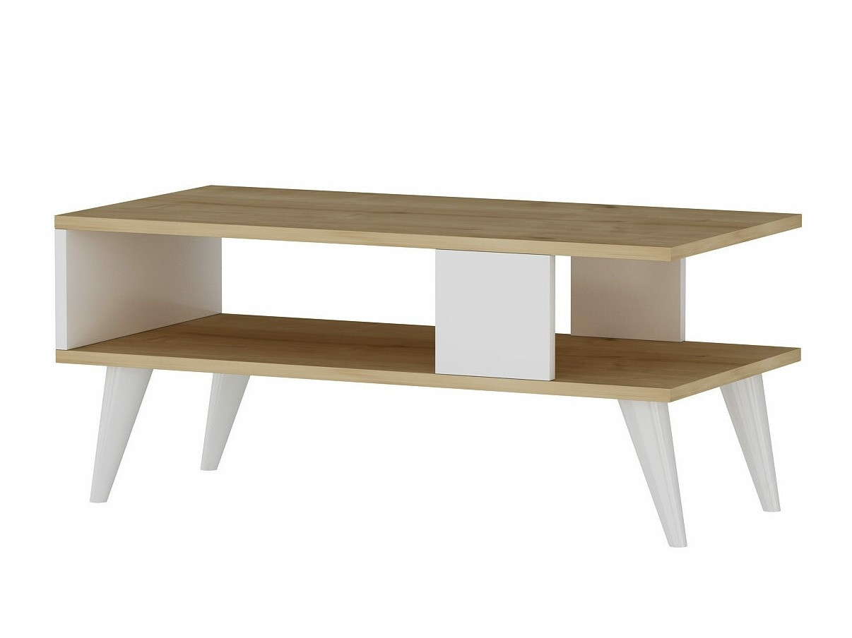 Mesa de centro Kailua 1866 (Blanco + Roble)