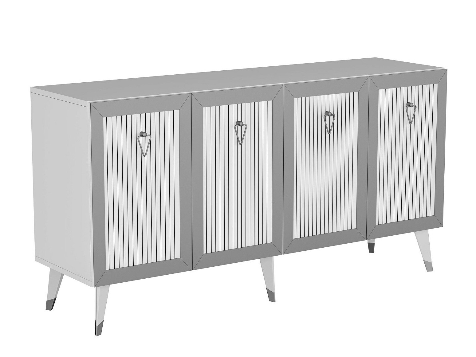 Aparador Kailua 1868 (Blanco + SIlver)