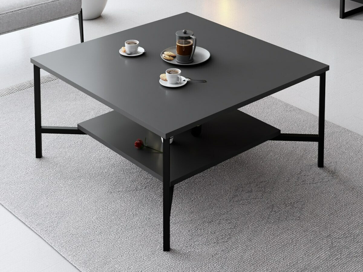 Conjunto de salón Kailua 2397 (Antracita + Negro)