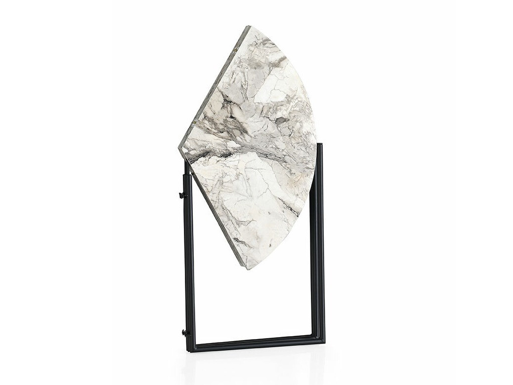 Mesa plegable Kailua 424 (Mármol blanco + Negro)