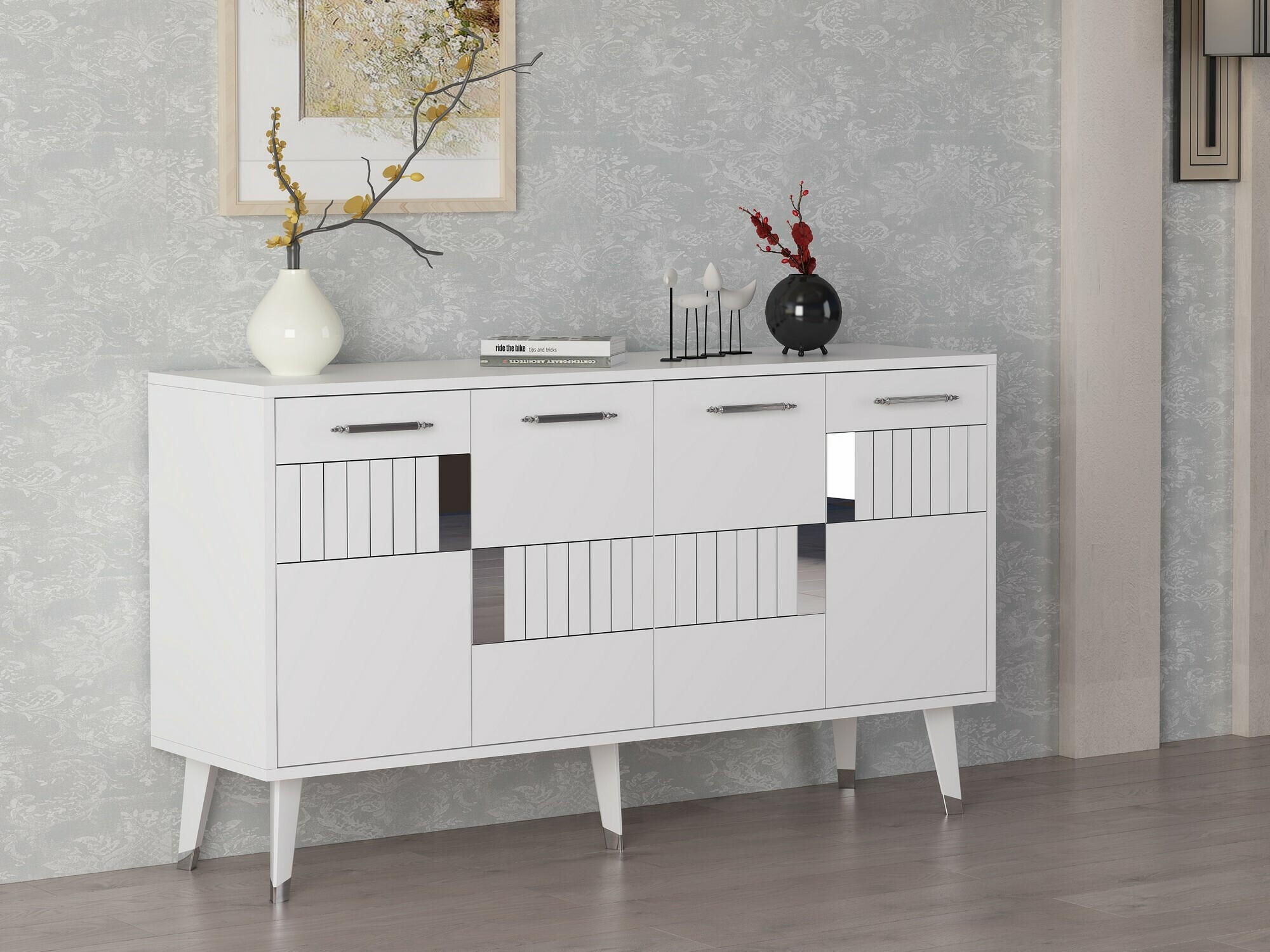 Aparador Kailua 1882 (Blanco + Plata)