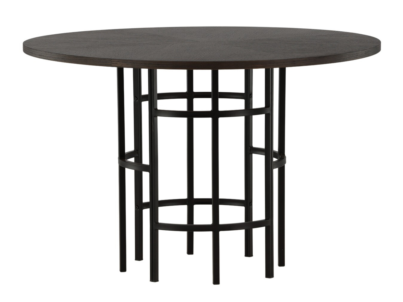 Conjunto de mesas y sillas para comedor Dallas 4336 (Negro + Marrón)