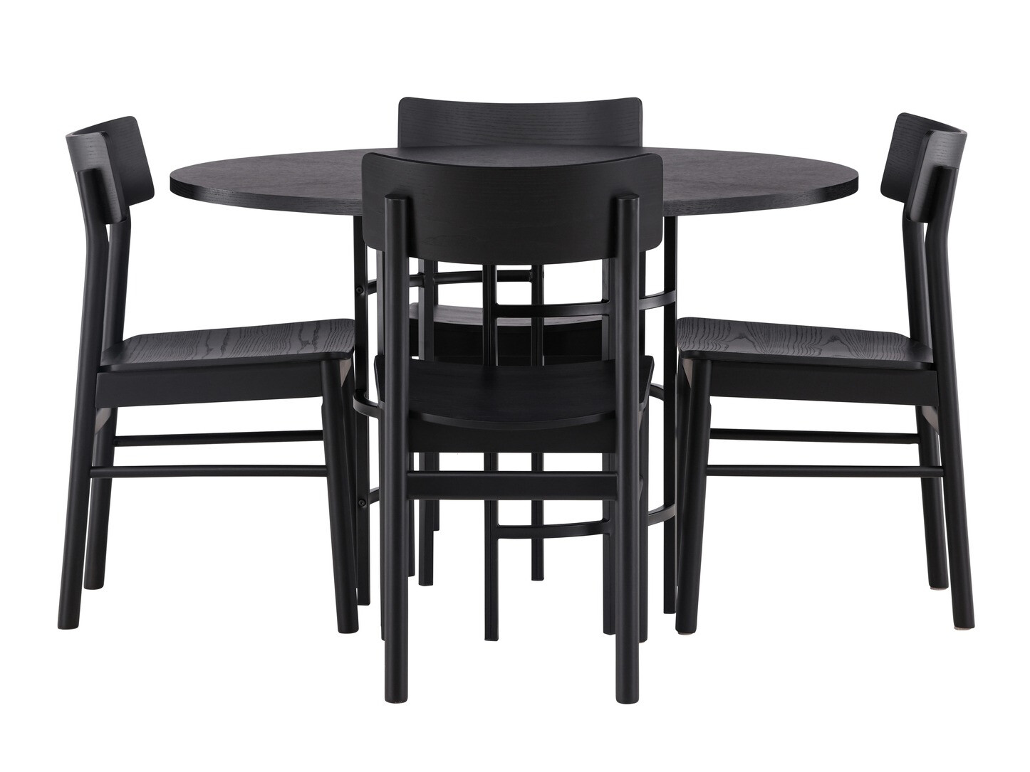 Conjunto de mesas y sillas para comedor Dallas 4336 (Negro)