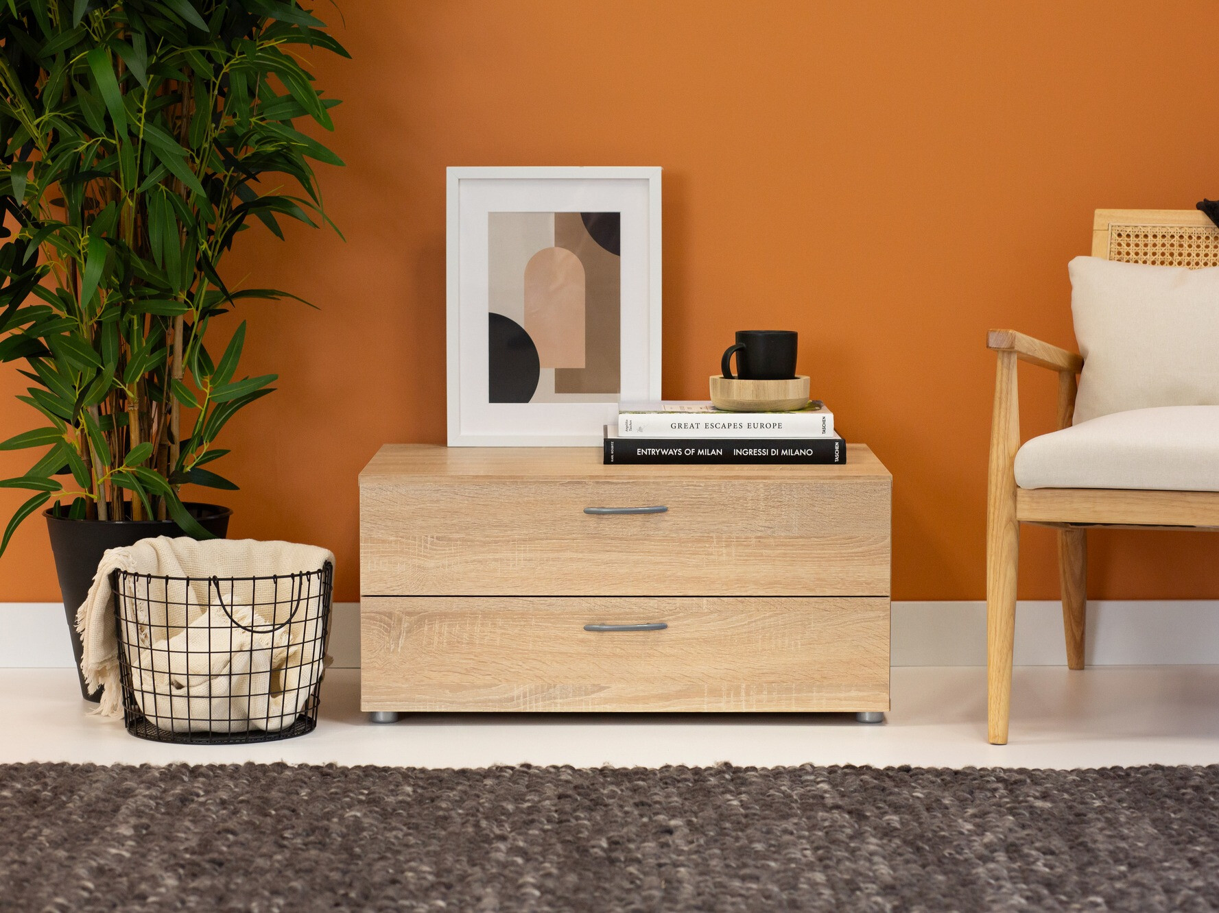 Mesa auxiliar Bristol 185 (Roble Sonoma)