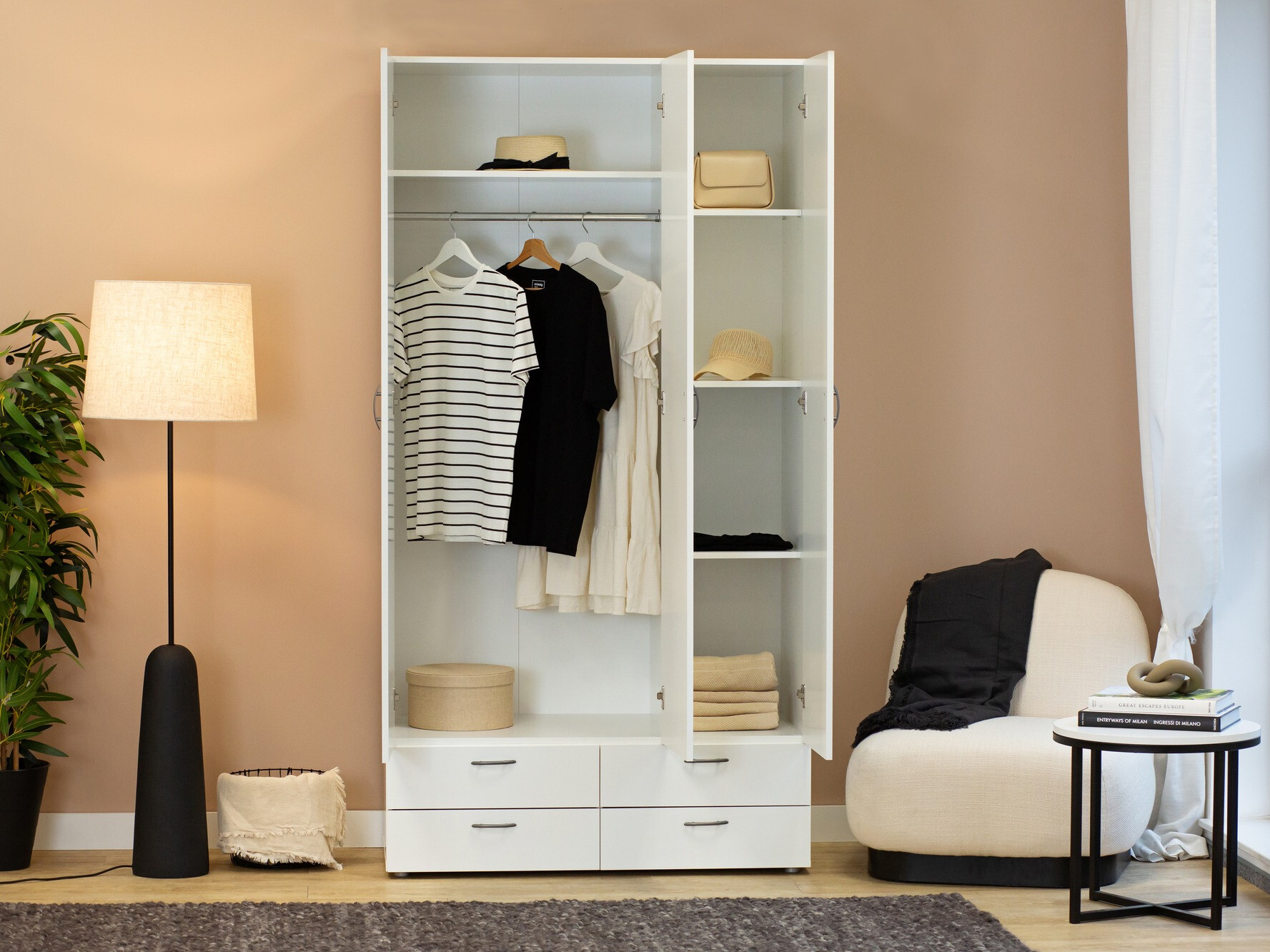 Armario Bristol 188 (Blanco)