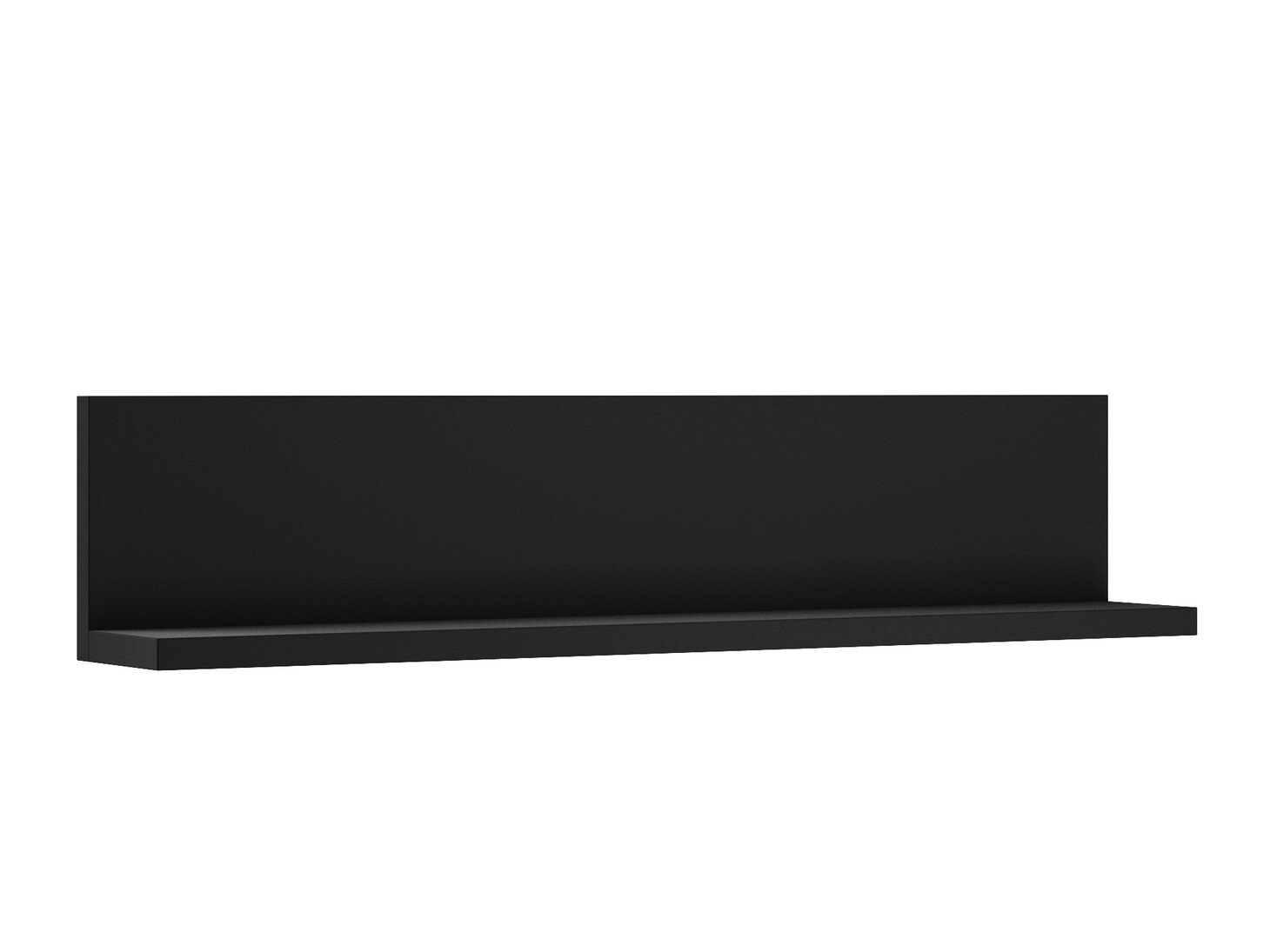 Estantería de pared Lutiva 102 (Negro mate)