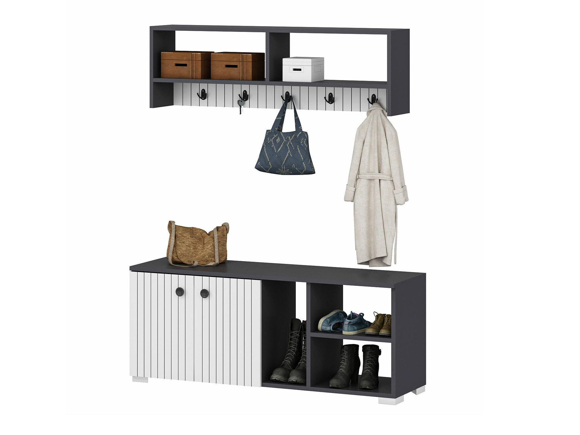 Conjunto de recibidor Kailua 1900 (Antracita)