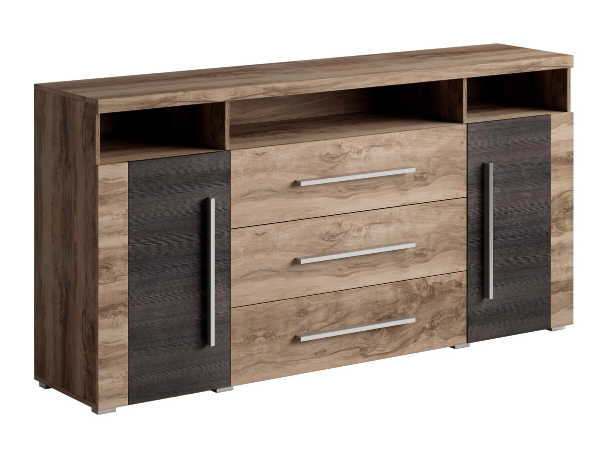 Cómoda Sorciro 100 (Nuez + Roble oscuro)