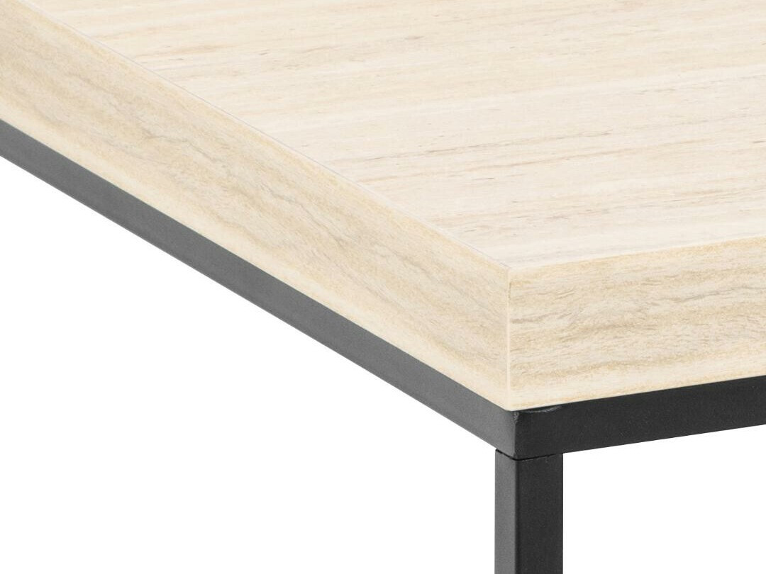 Mesa de centro Norsica 768 (Negro + Beige)