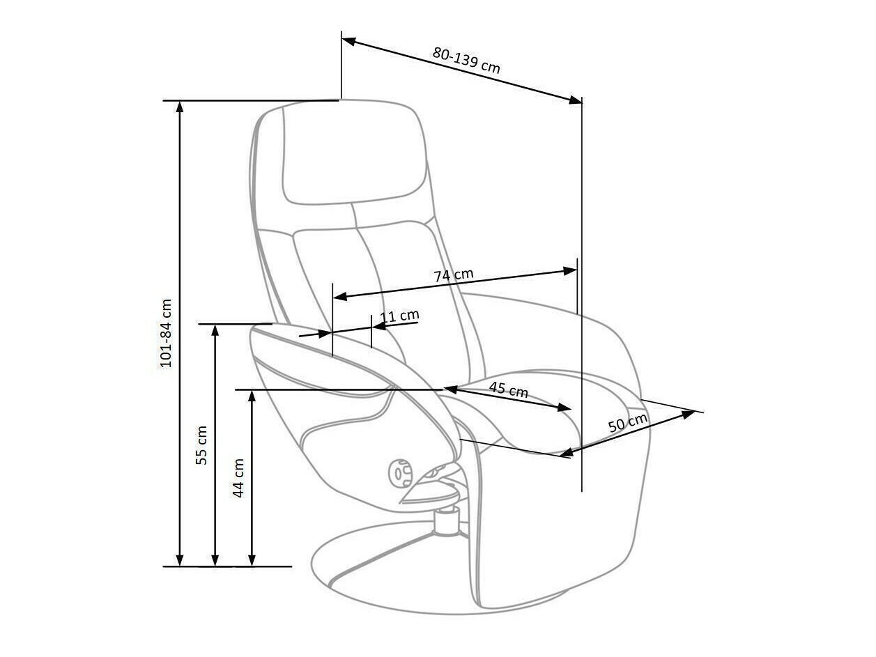 Sillón reclinable Houston 492 (Beige)