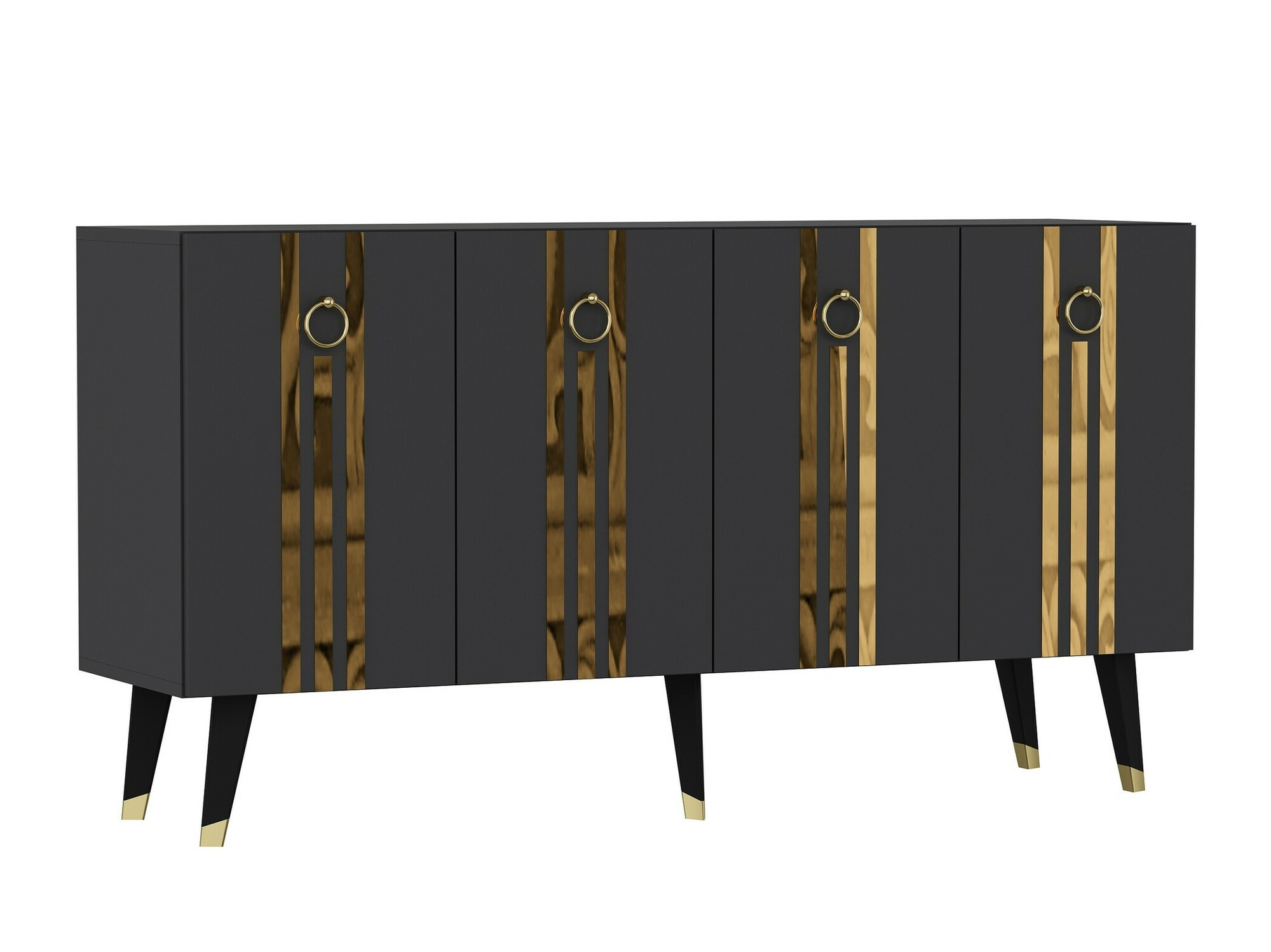 Aparador Kailua 1970 (Antracita + Dorado)