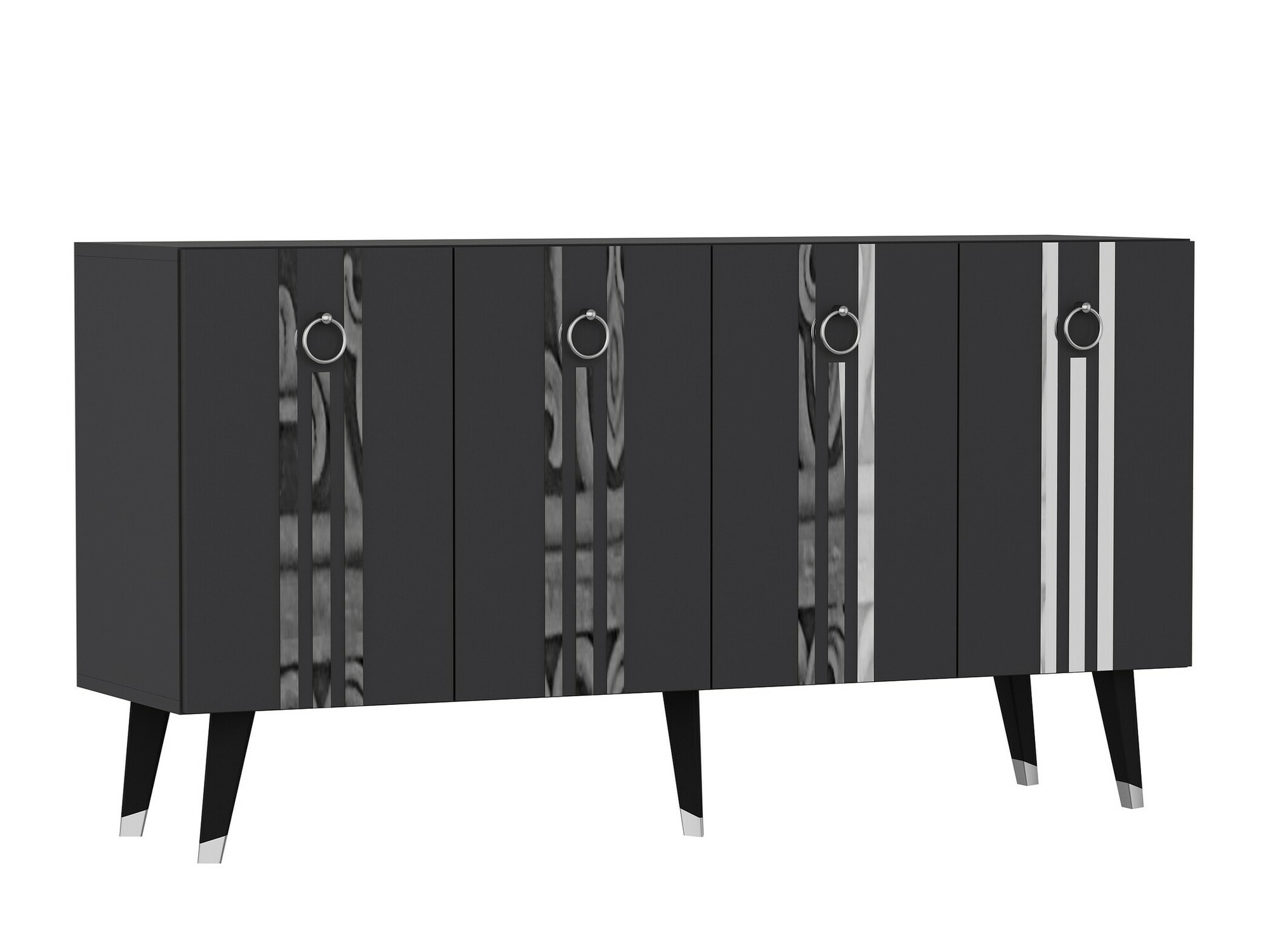 Aparador Kailua 1970 (Antracita + Plata)