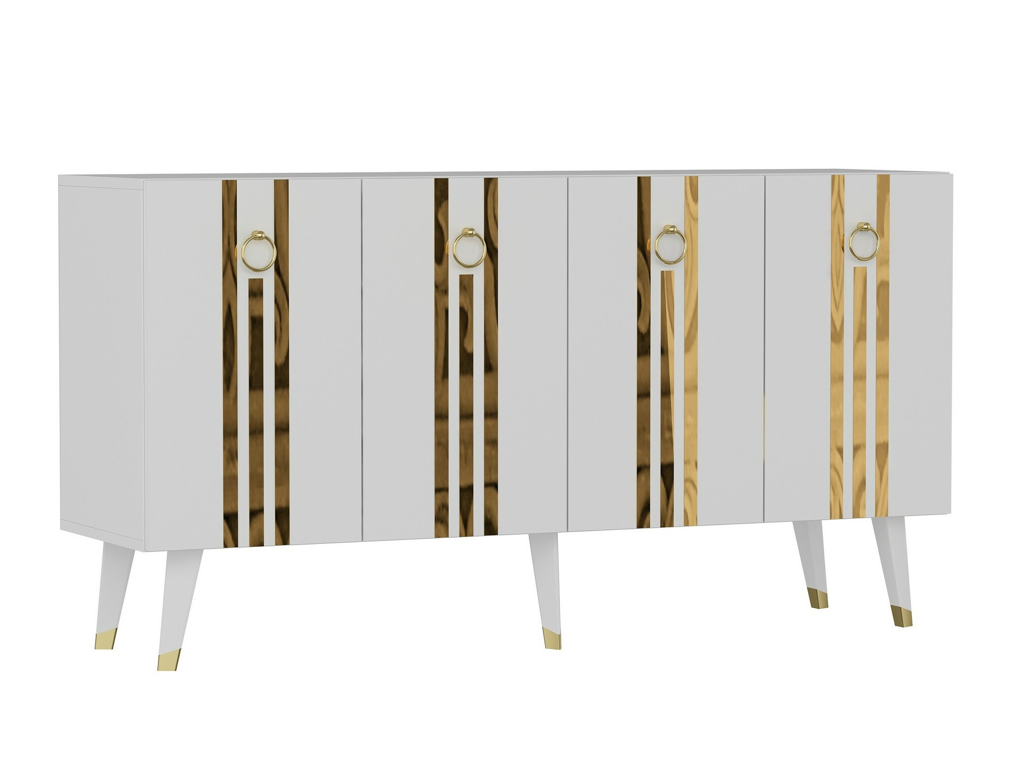 Aparador Kailua 1970 (Blanco + Dorado)