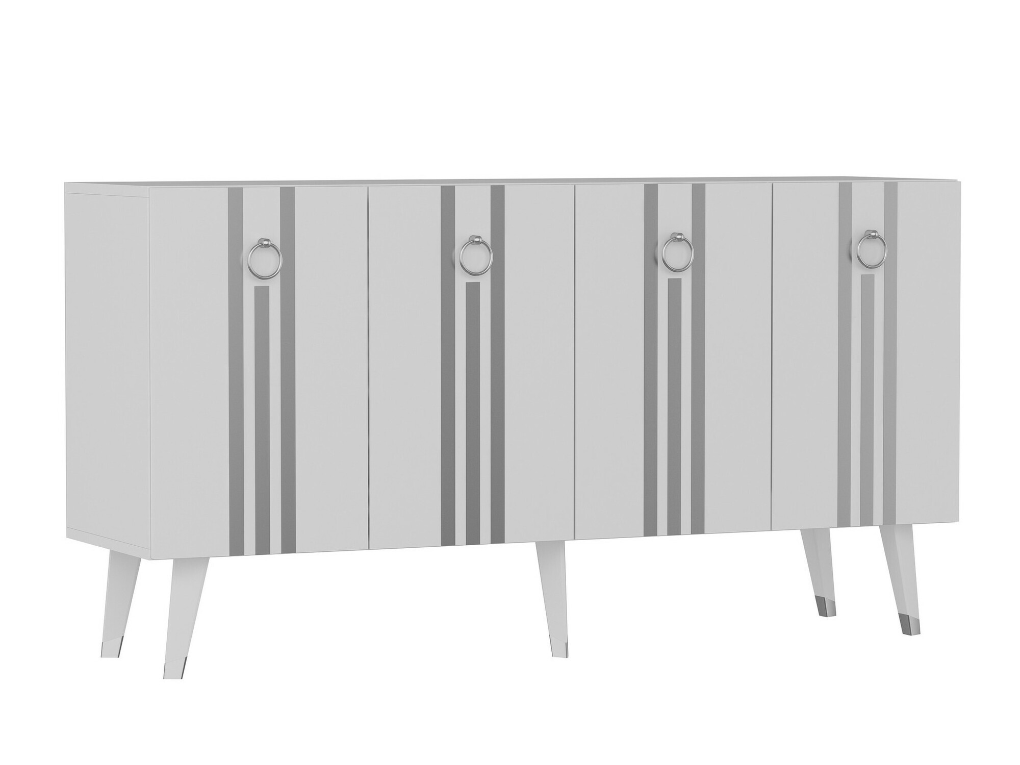 Aparador Kailua 1970 (Blanco + Plata)