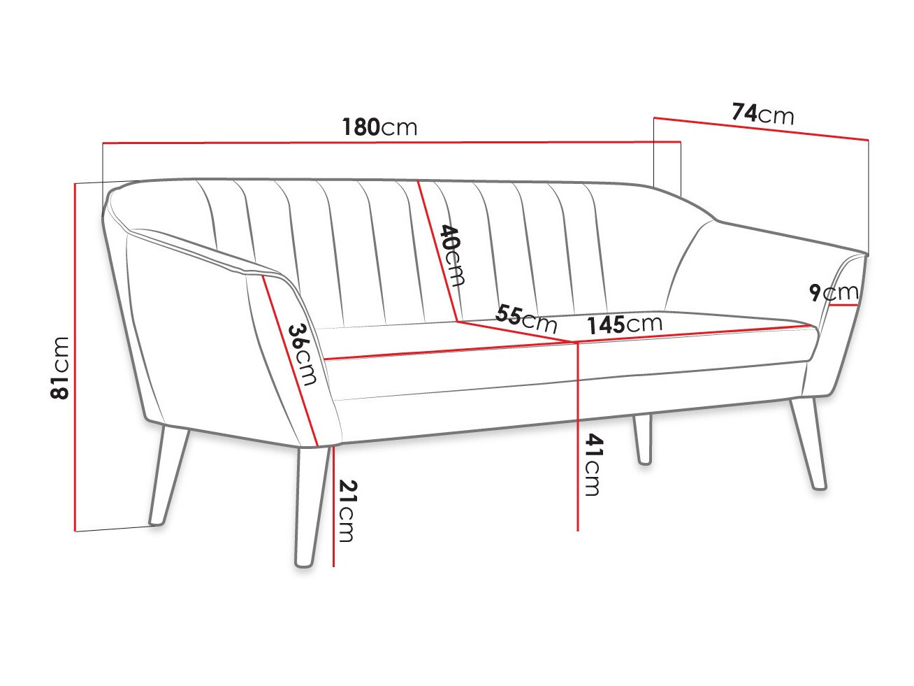 Sofá Arvada 118 (Manila 35)