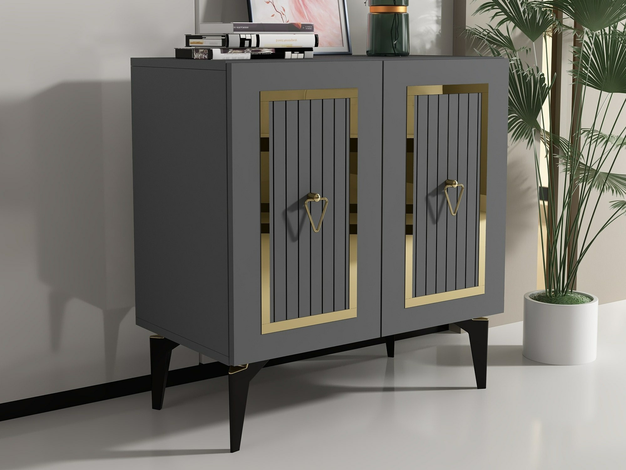 Aparador Kailua 1973 (Antracita + Dorado)