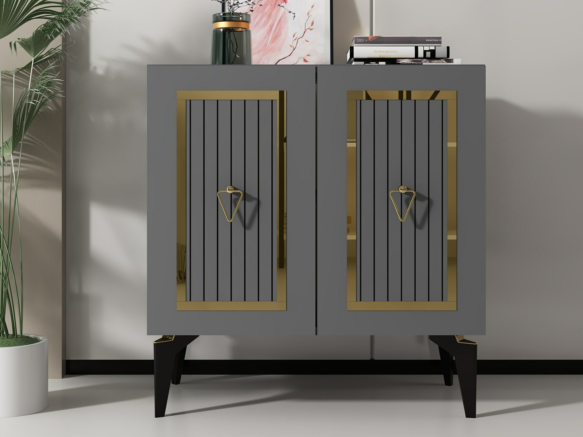 Aparador Kailua 1973 (Antracita + Dorado)