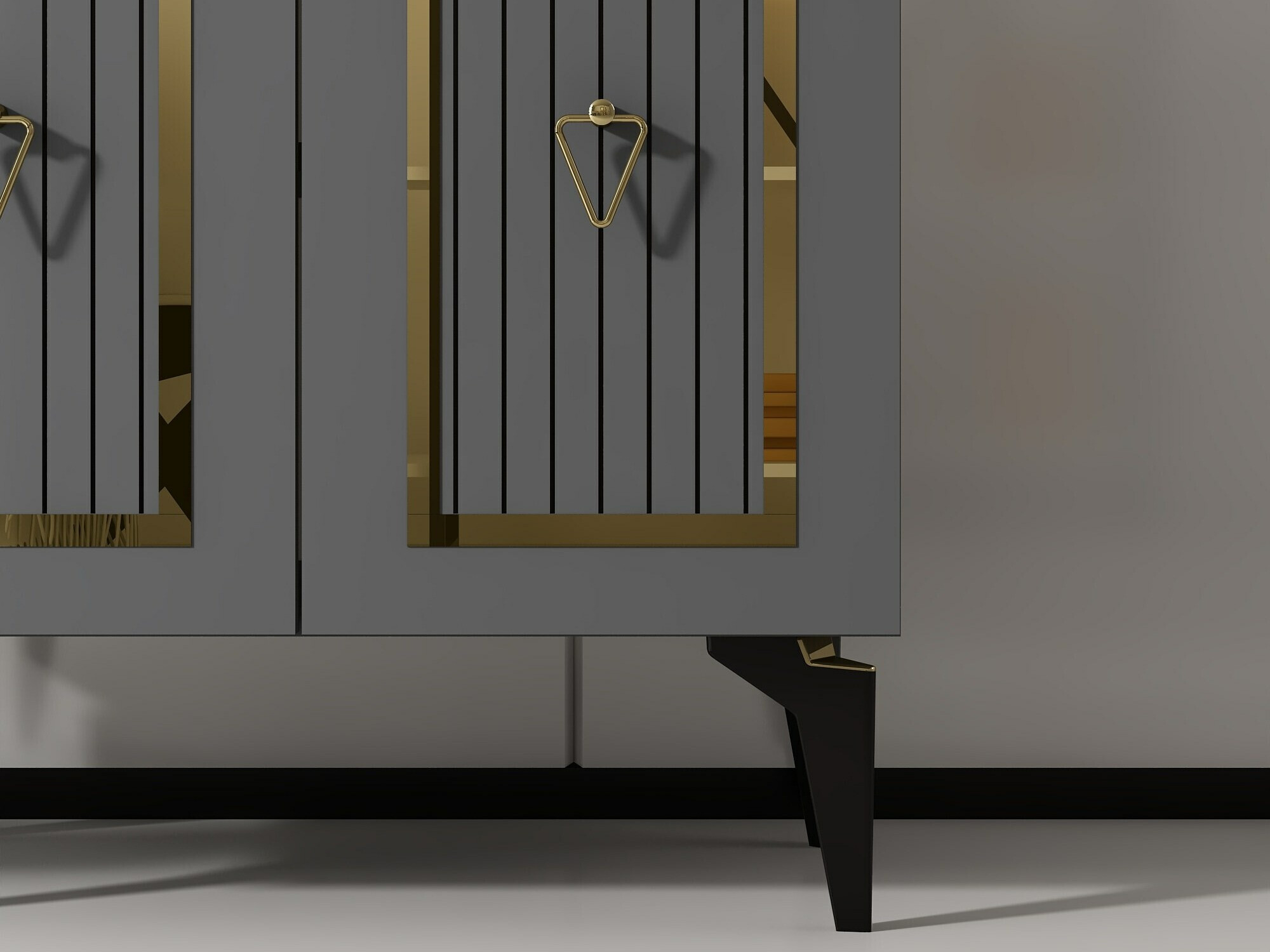 Aparador Kailua 1973 (Antracita + Dorado)