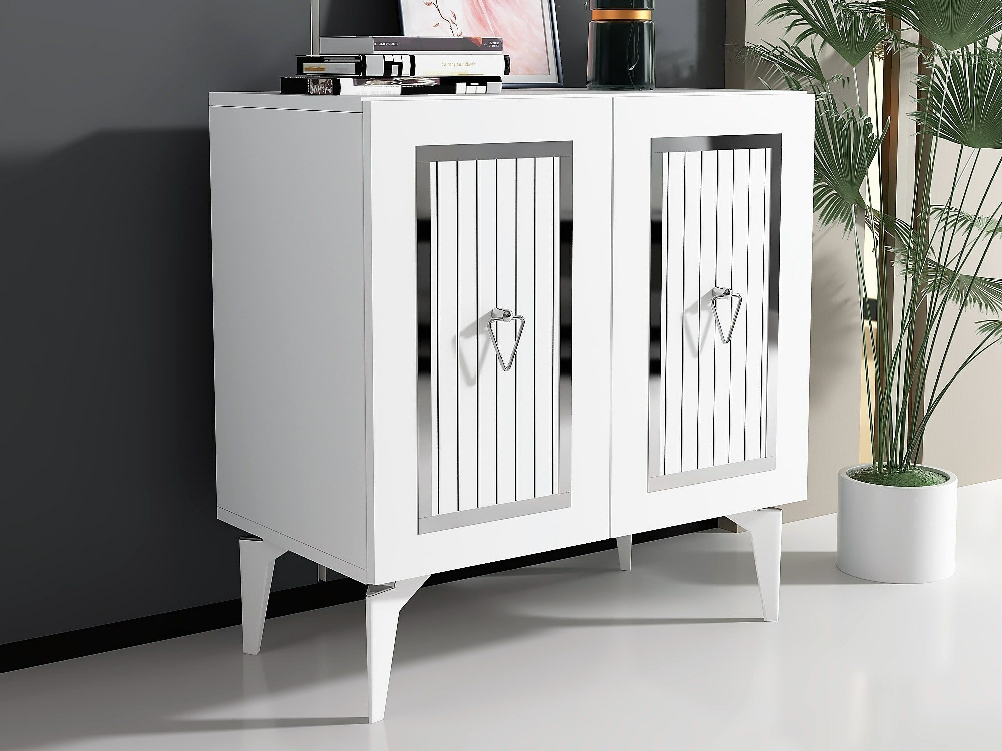 Aparador Kailua 1973 (Blanco + Plata)