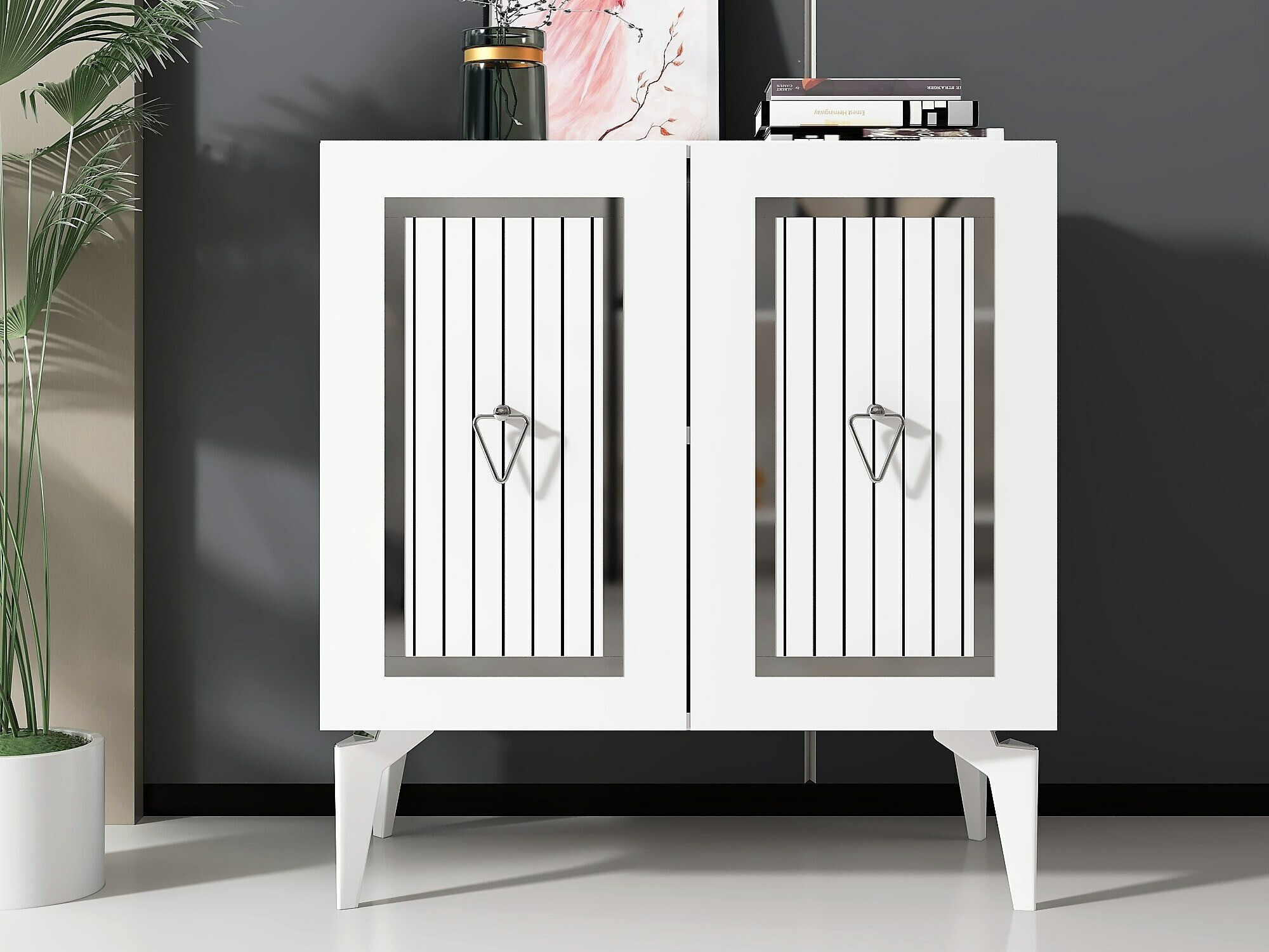 Aparador Kailua 1973 (Blanco + Plata)