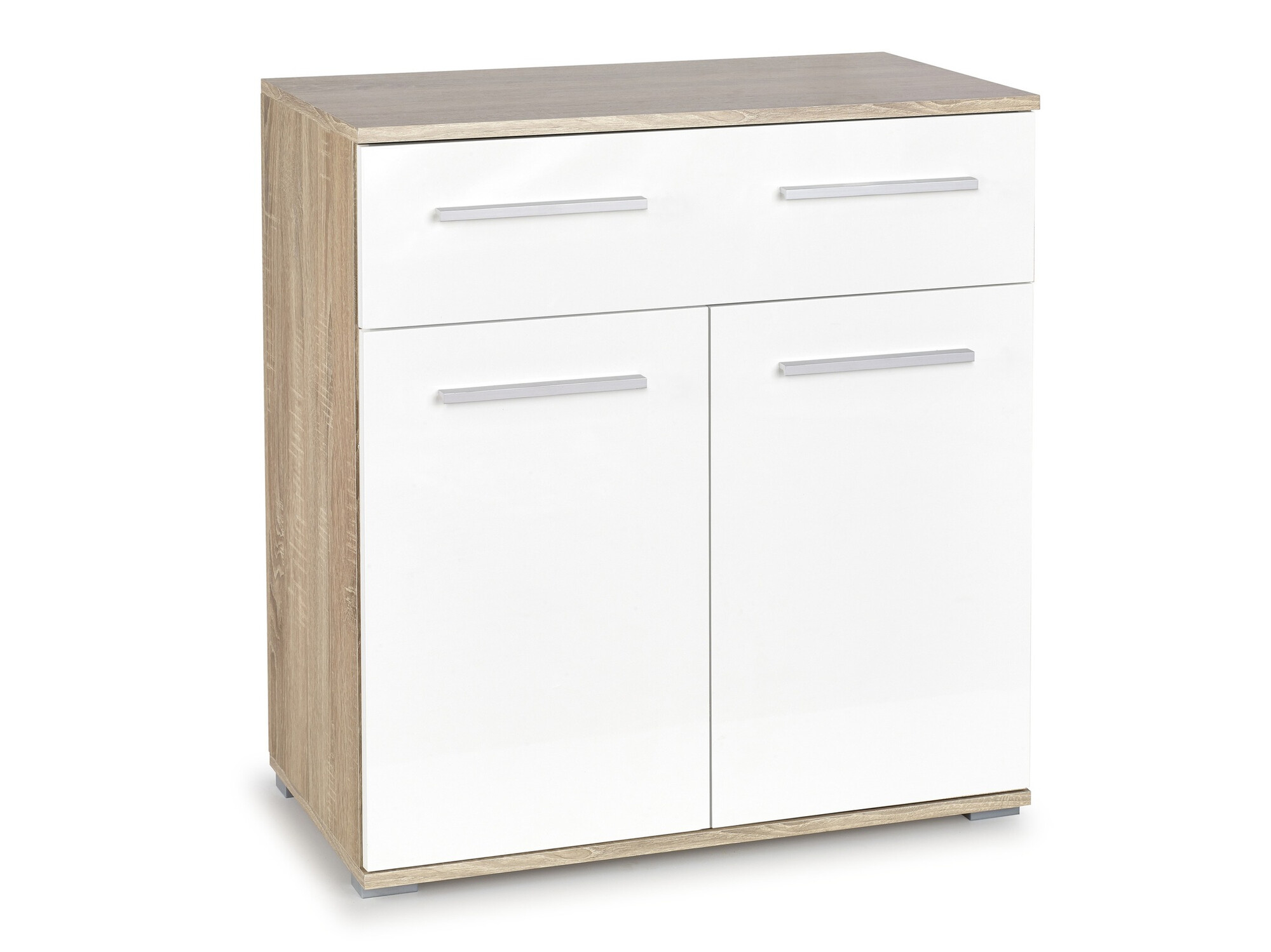 Cómoda Cirveso 100 (Roble Sonoma + Blanco brillante)