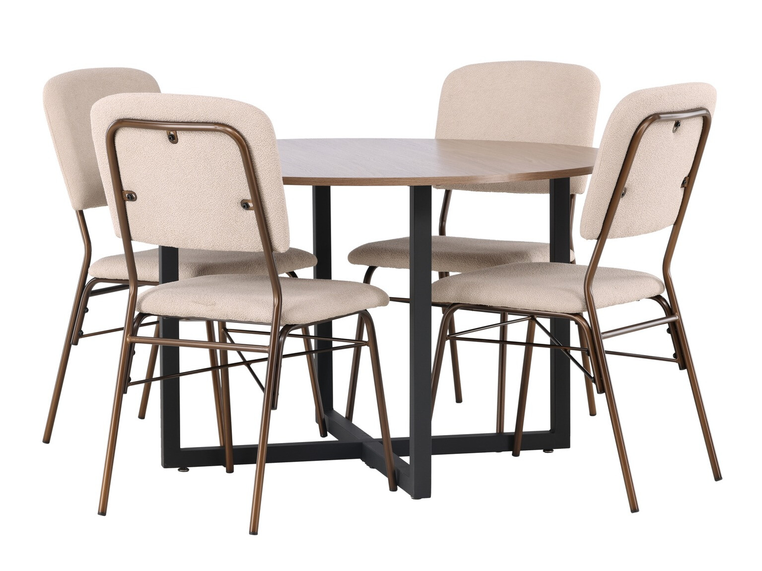 Conjunto de mesas y sillas para comedor Dallas 4344