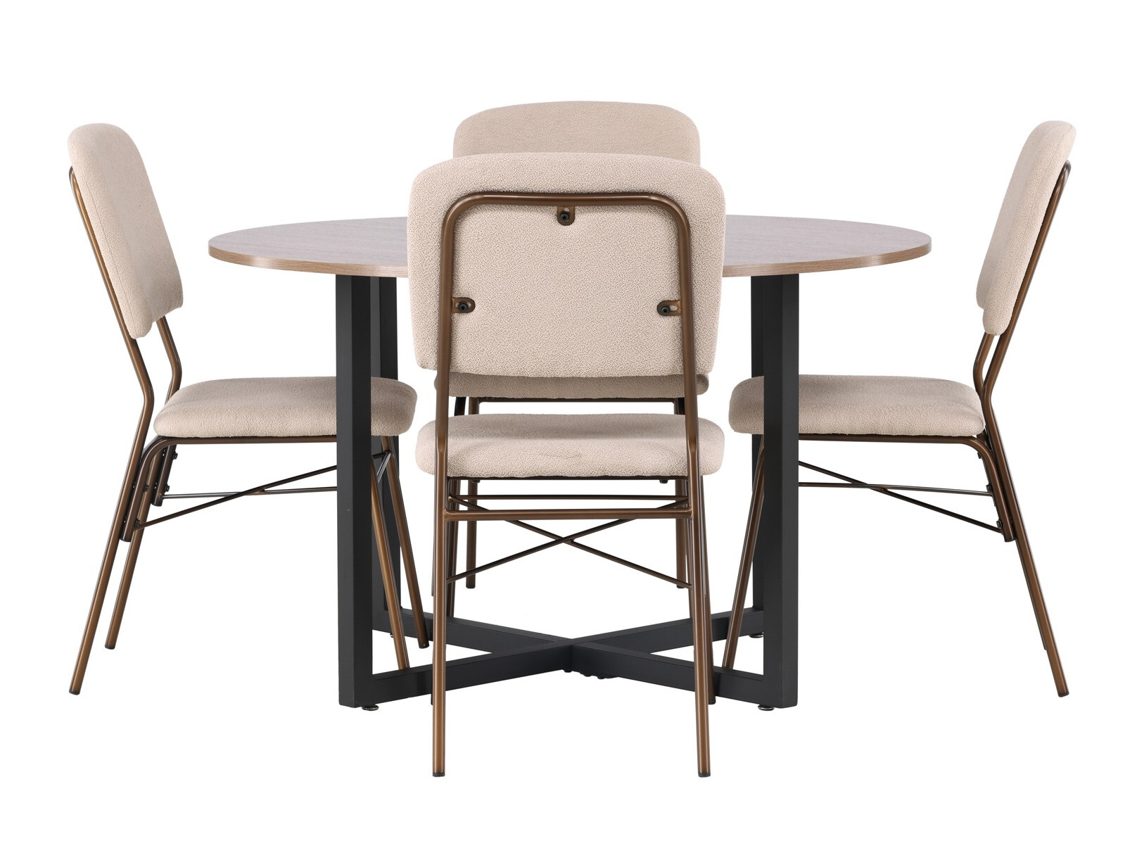 Conjunto de mesas y sillas para comedor Dallas 4344