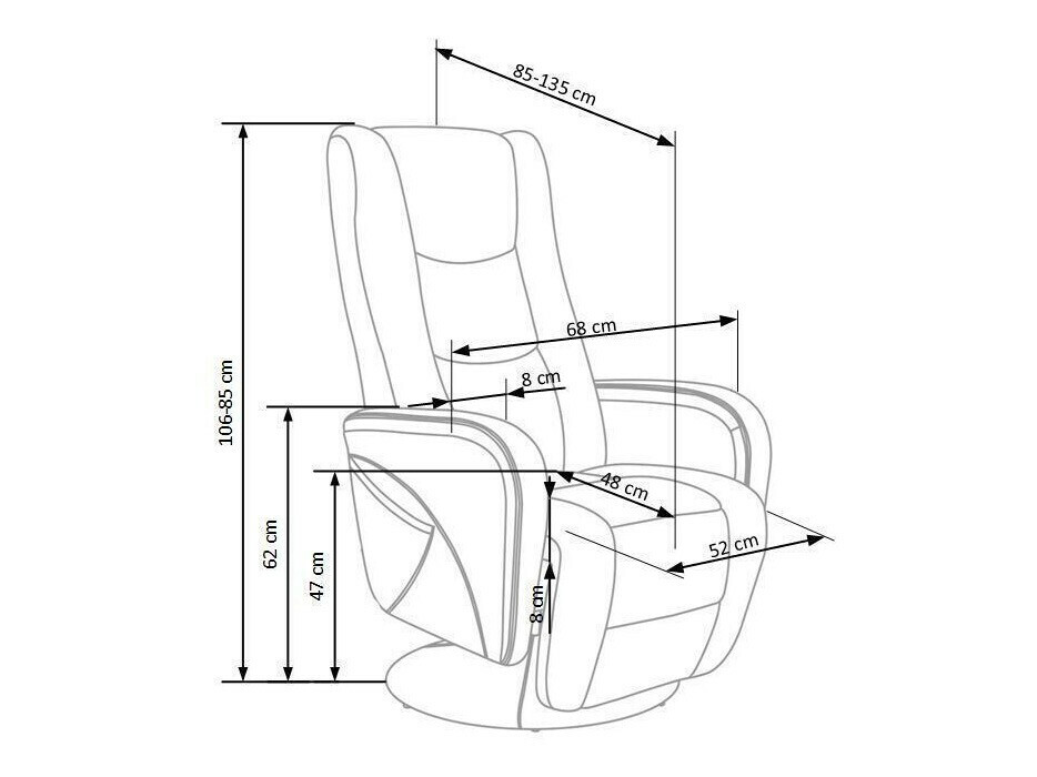 Sillón reclinable Houston 493 (Beige)