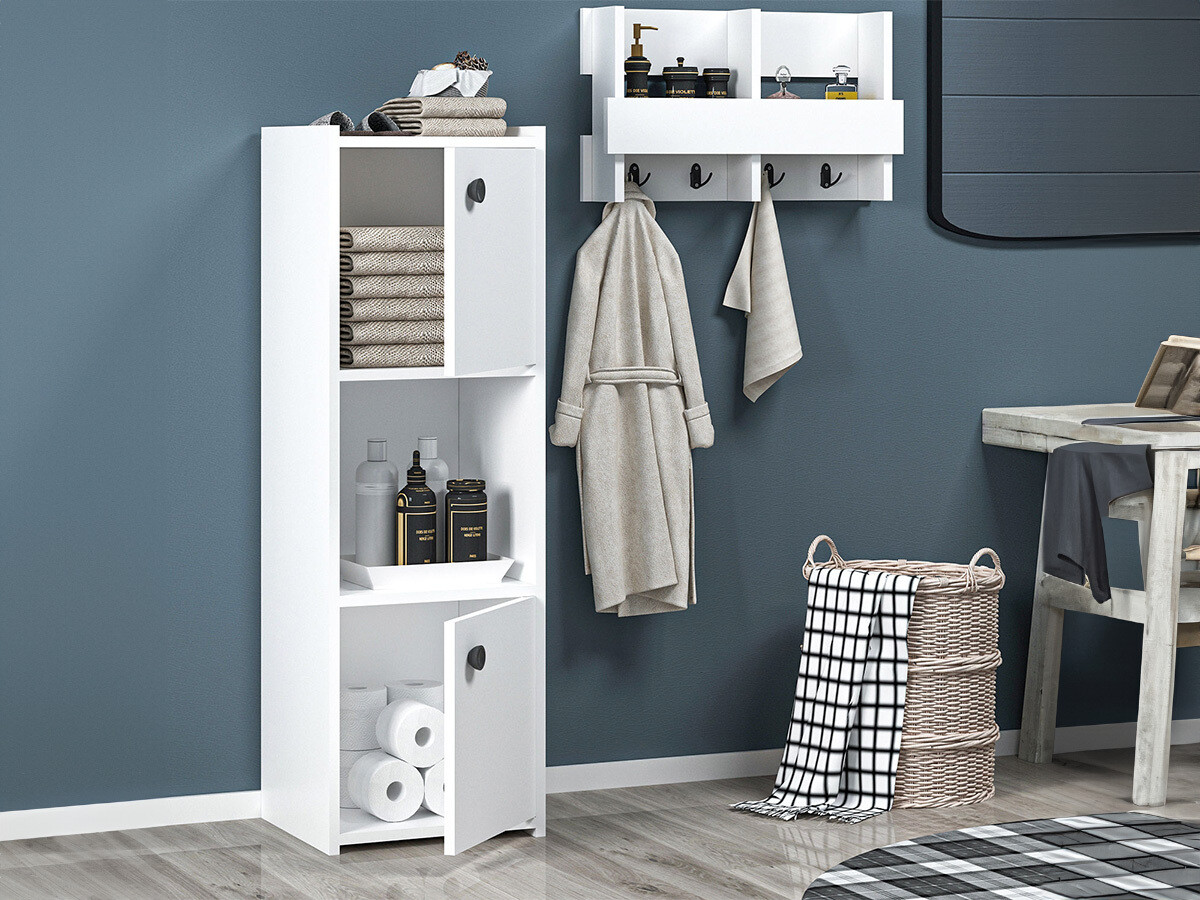 Armario de baño de pie Kailua 1981 (Blanco)
