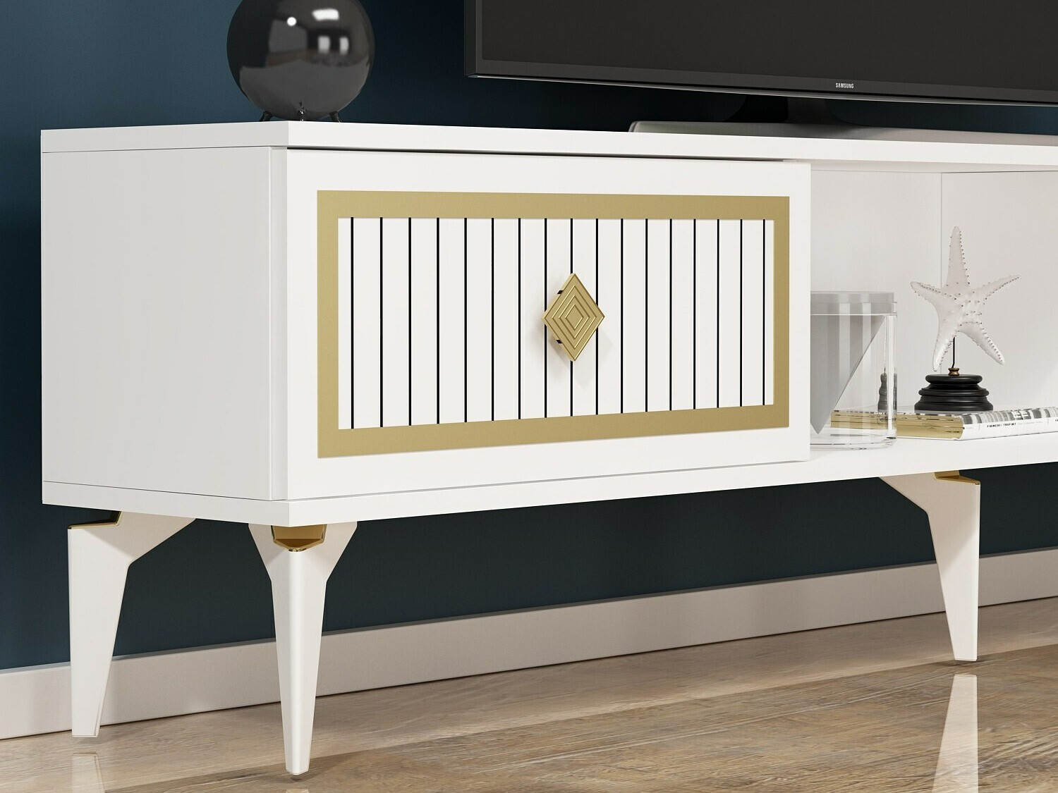 Mueble TV Kailua 1986 (Blanco)