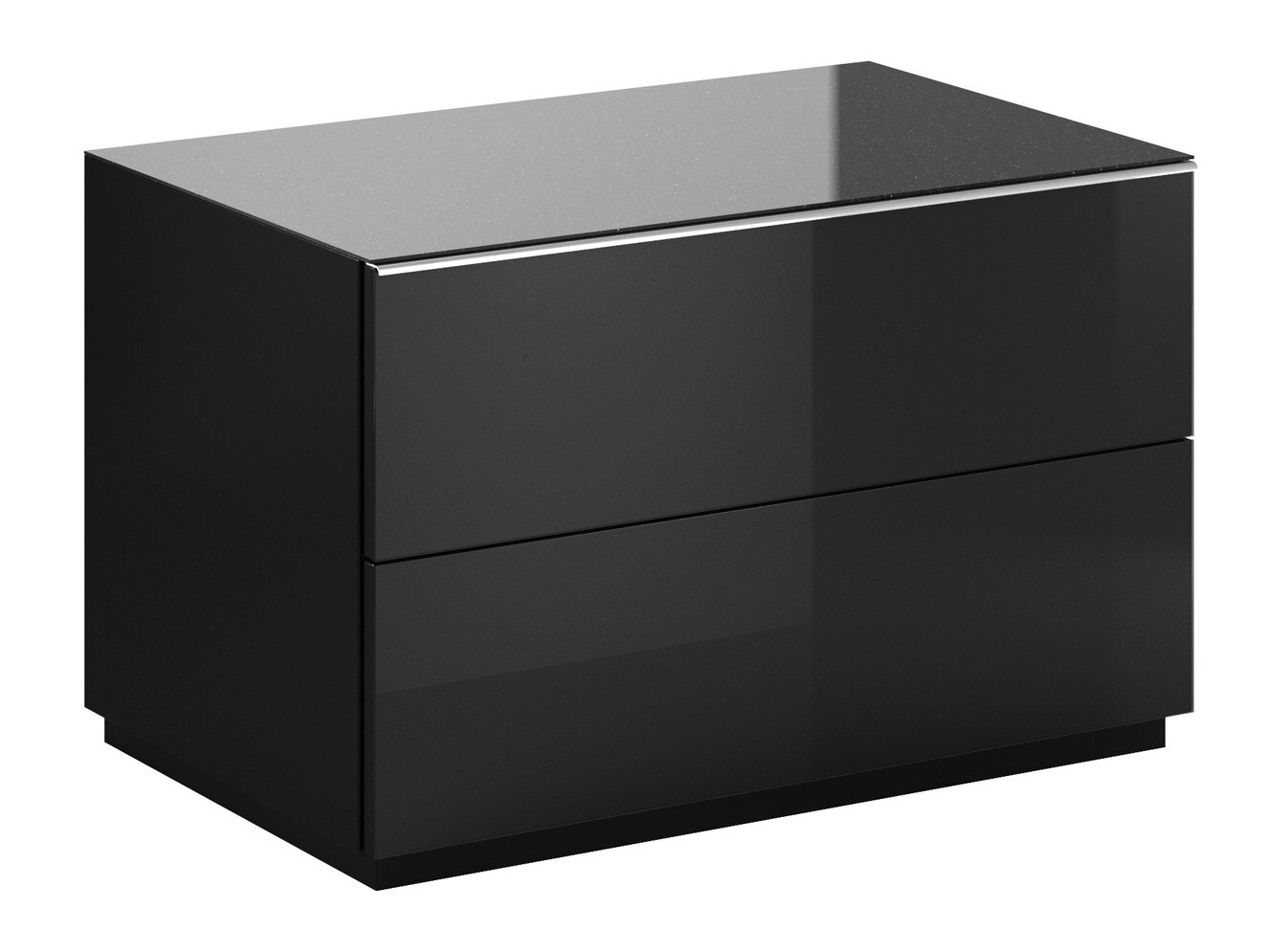 Mueble TV Fervese 110 (Negro + Negro brillante)