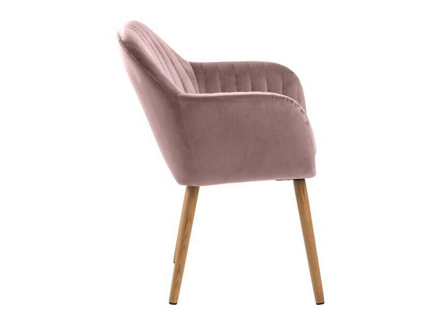 Conjunto de mesas y sillas para comedor Norsica Daltea 114 (Rosa Dusty + Luminoso madera)