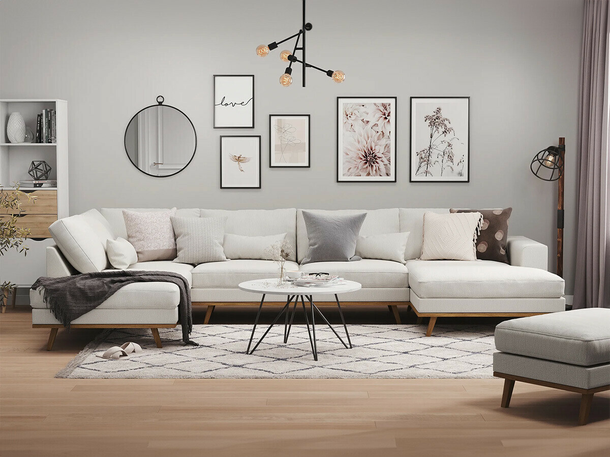 Sofá rinconero Floromo 101 (Melva 02)