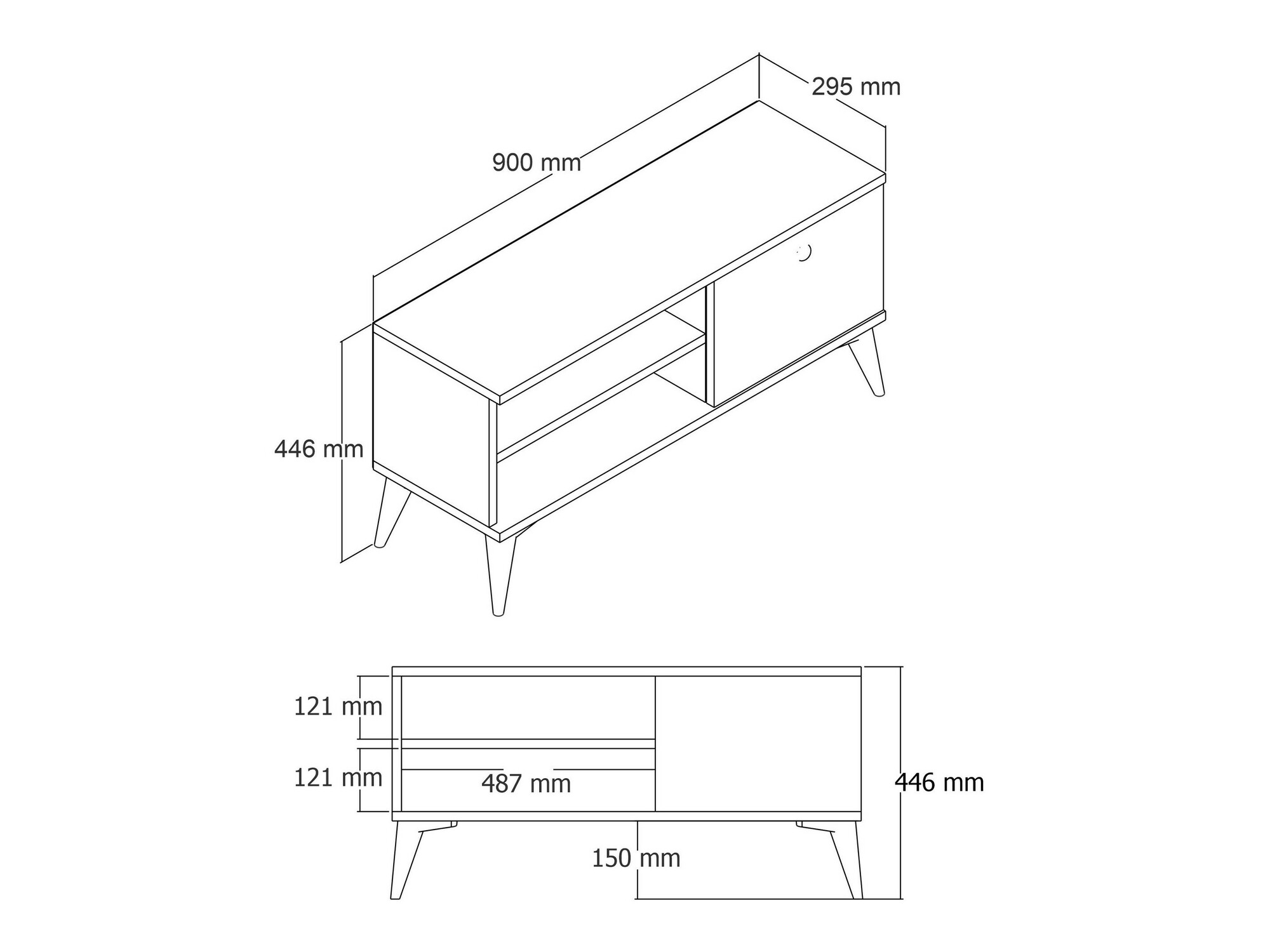 Mueble TV Kailua 969 (Roble)